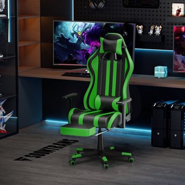 AUFUN Gaming-Stuhl Authmic Biirostuhl Ergonomischrr Schreibtischstvhl, Max. 150 kg, 360° drehbar