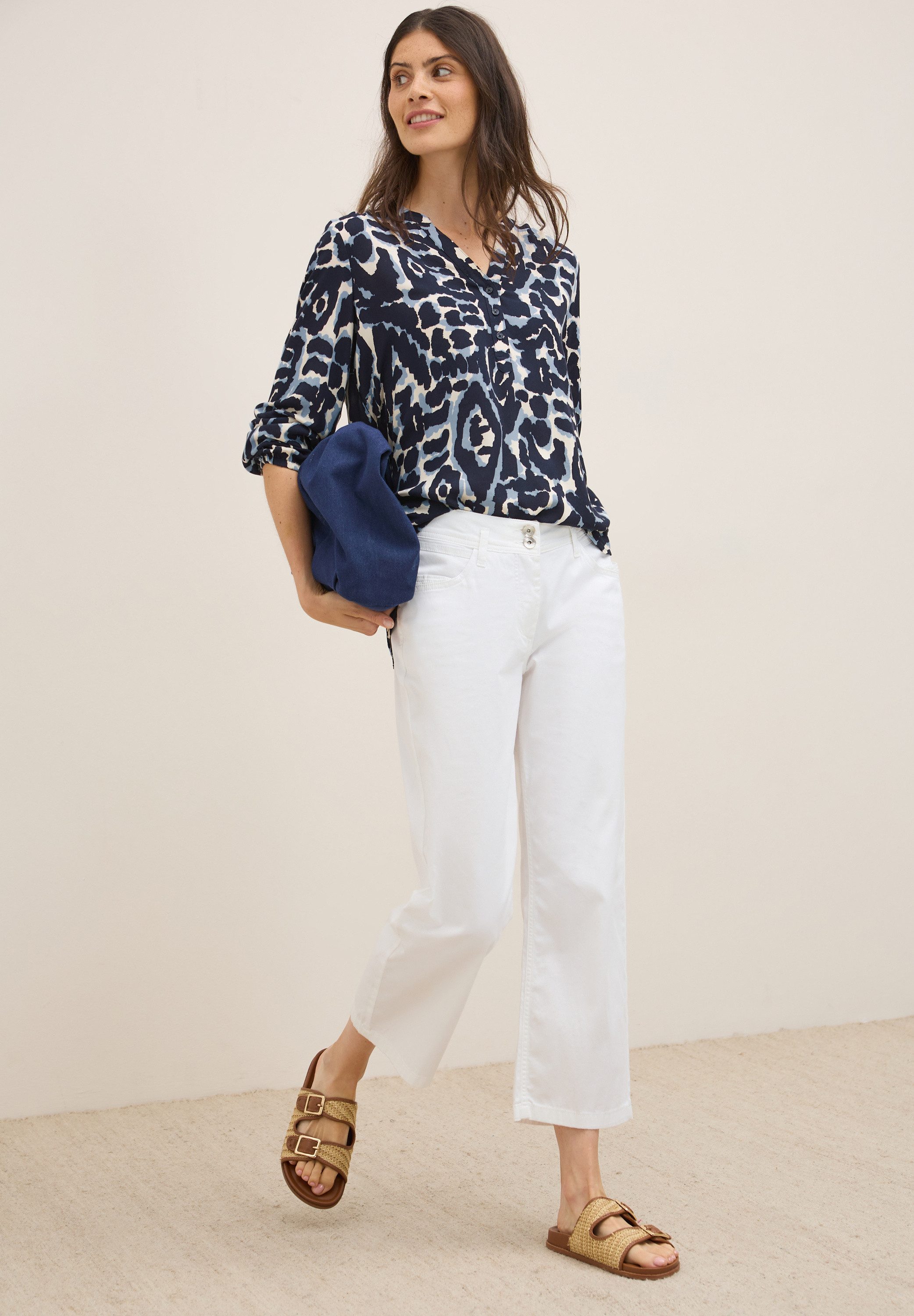 CECIL Langarmbluse mit All-Over Print