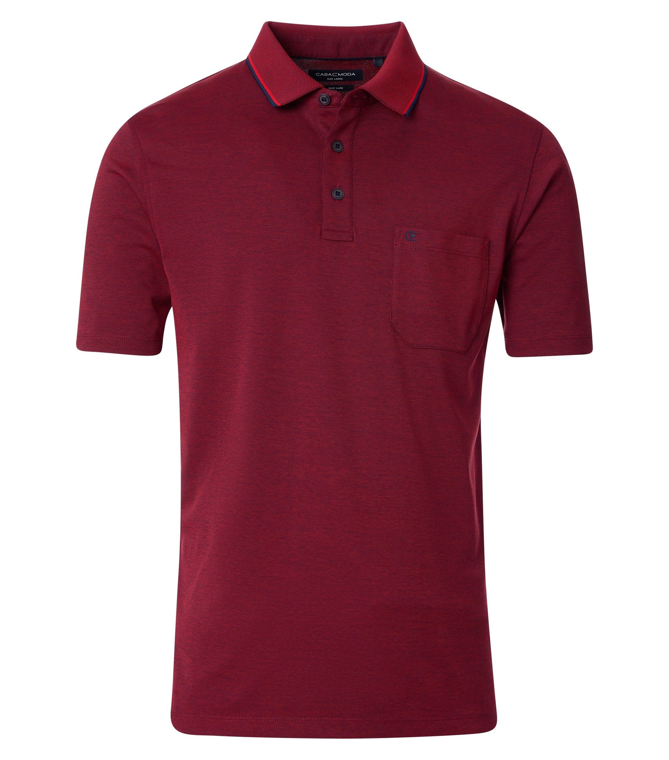 CASAMODA Poloshirt Polo-Shirt unifarben günstig online kaufen