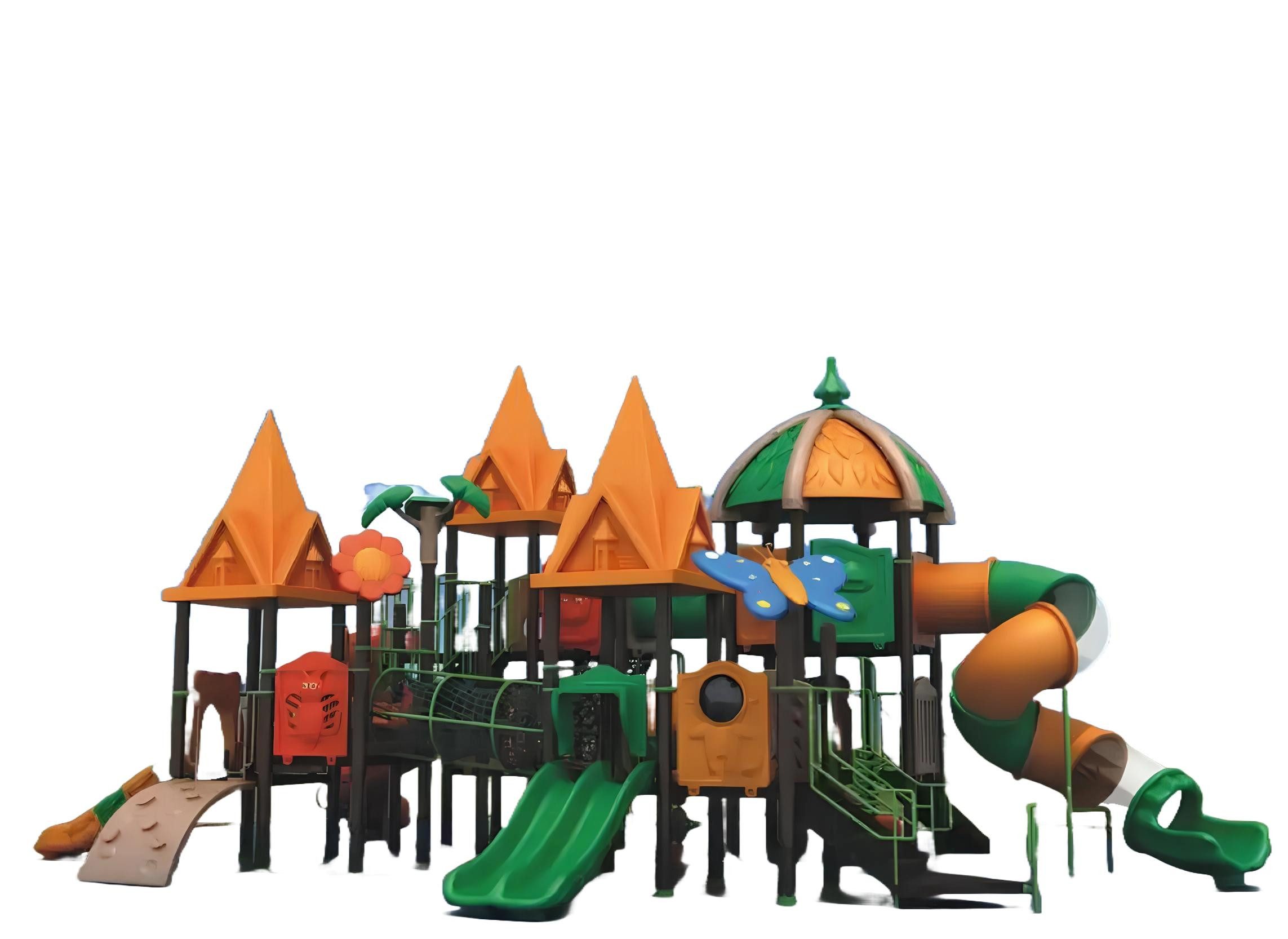 Spielturm mit Rutsche Kletterturm Spiel Gerät Anlage Outdoor Spielplatz