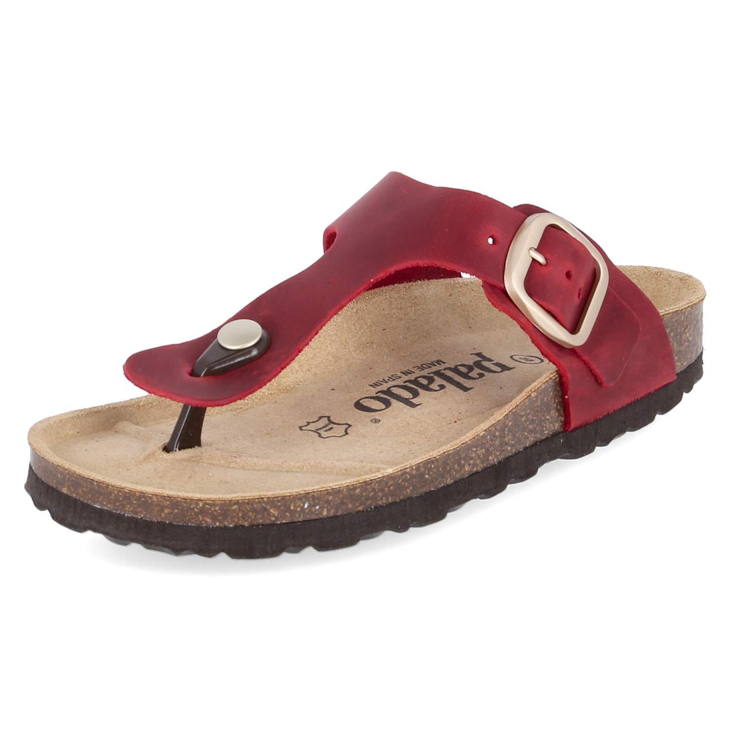 Palado Palado PALA-251780494-04 Damen Rauleder red Pantolette