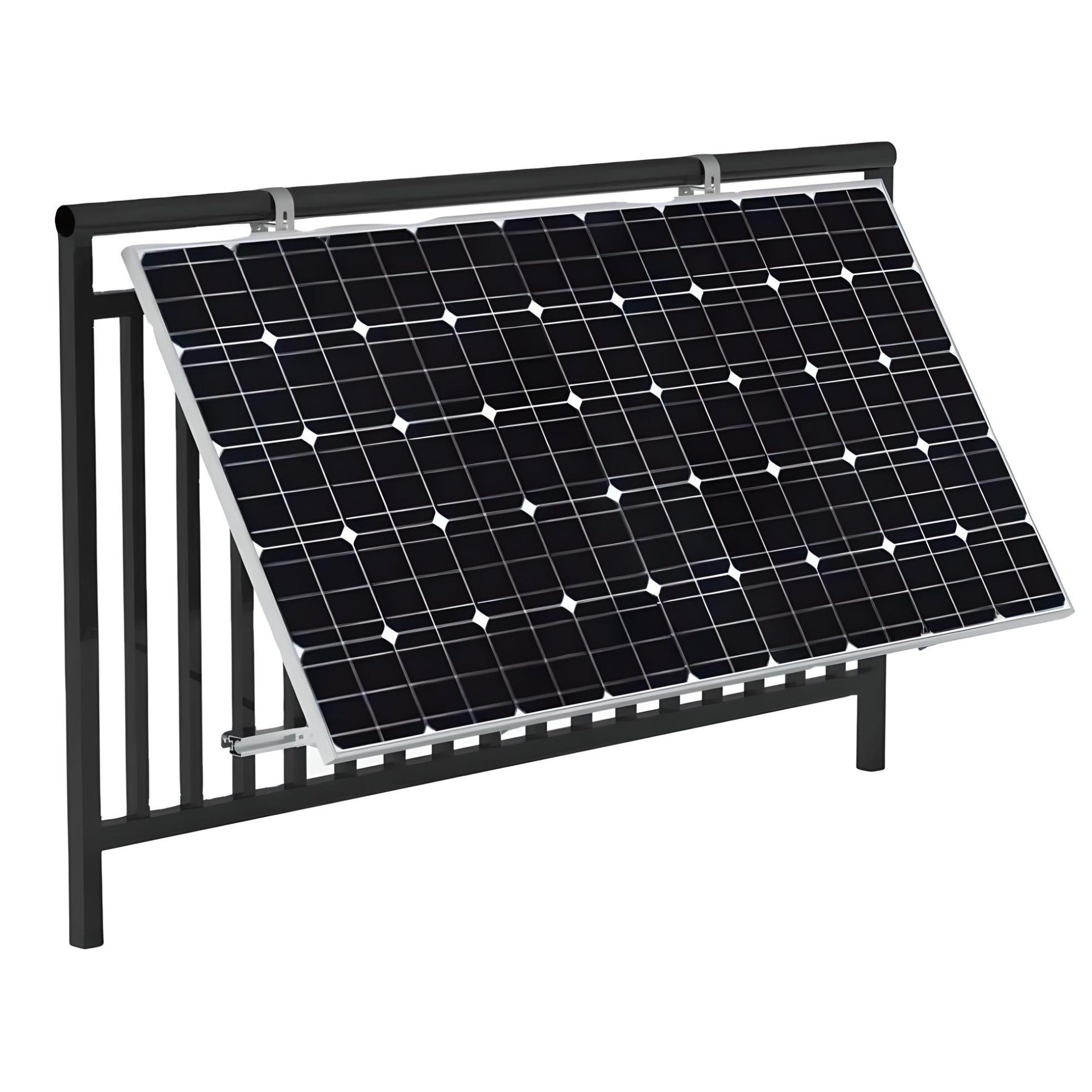 TZIpower Solarmodul-Halterung Halterung Balkon mit Rund- oder Eckhaken Balkonhalterung