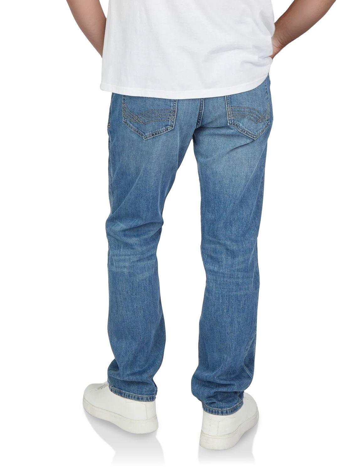 TOM TAILOR Straight-Jeans Herren Jeanshose Josch Regular Fit Denim Hose mit günstig online kaufen