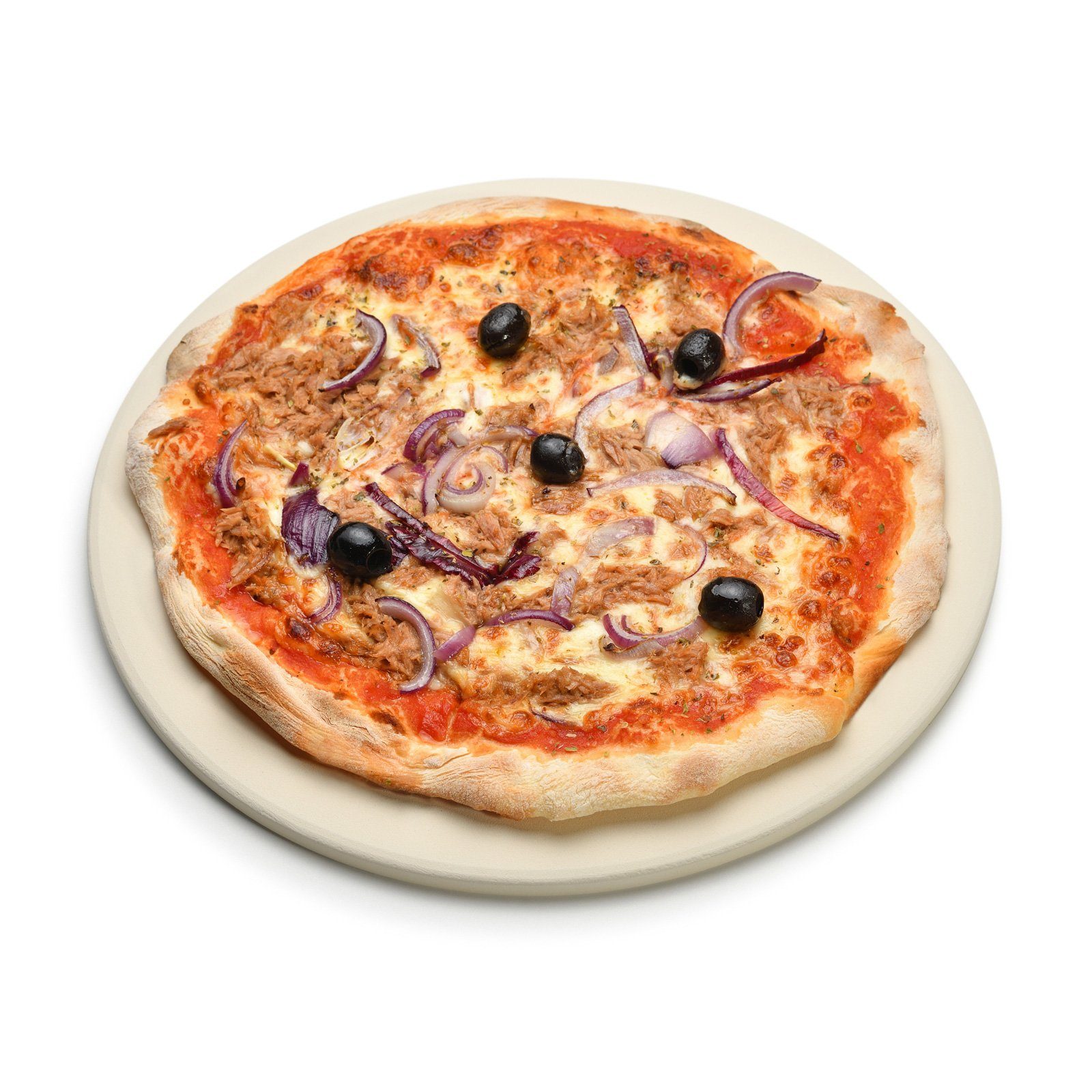 TAINO Pizzastein, Cordierit, aus Cordierit, gleichmäßige Hitzeverteilung, wärmespeichernd