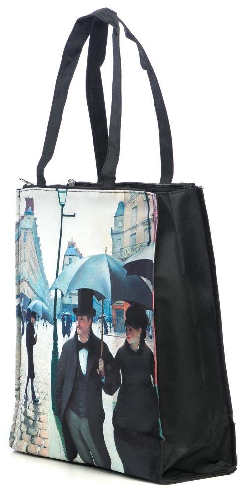 Luckyweather not just any other day Shopper Einkaufstasche / Twinbag Motiv RAINY DAY IN PARIS (1-tlg., 1 Stück Shopping Bag), Schultertasche beidseitig bedruckt mit Motiv bedruckt