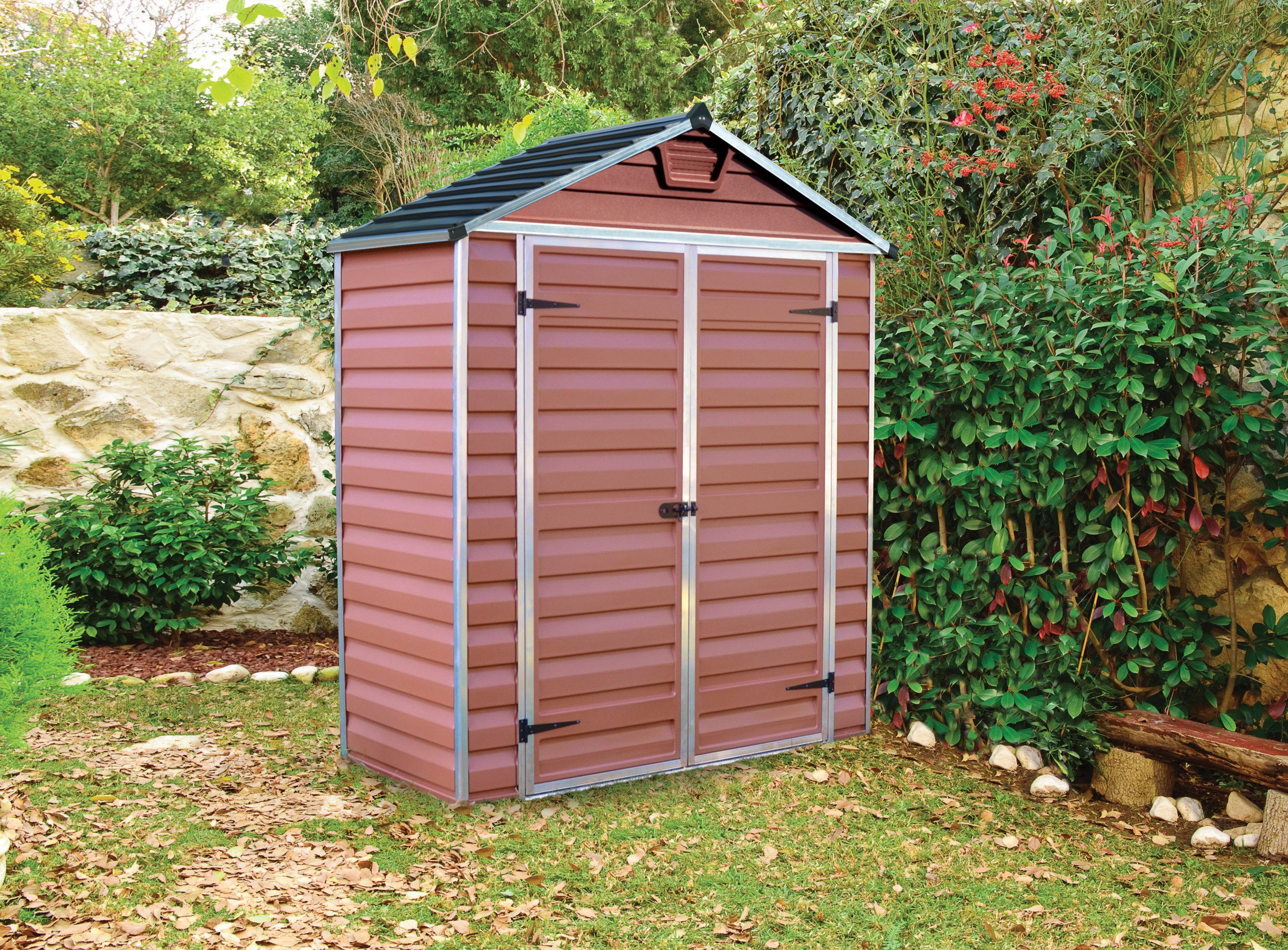 Palram - Canopia Gerätehaus Skylight, BxT: 185x90 cm, mit lebenslang widerstandsfähigen Wandpaneelen