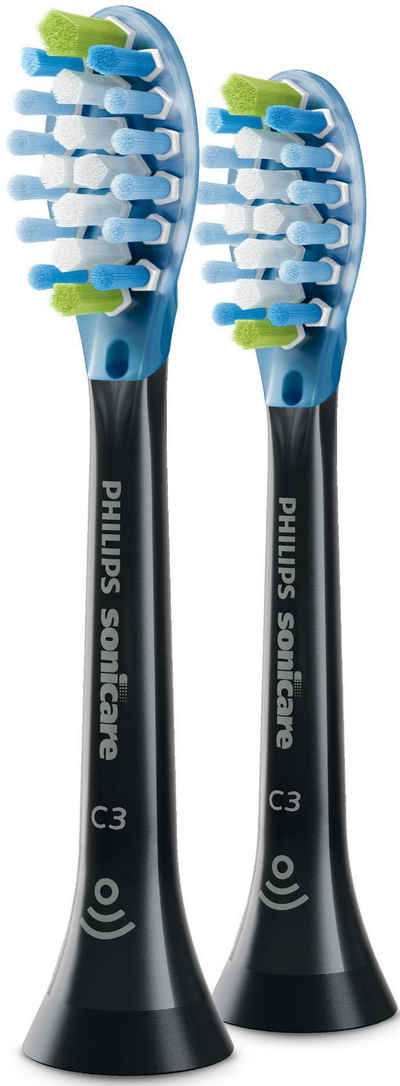 Philips Sonicare Aufsteckbürsten Premium Plaque Defense, schwarz