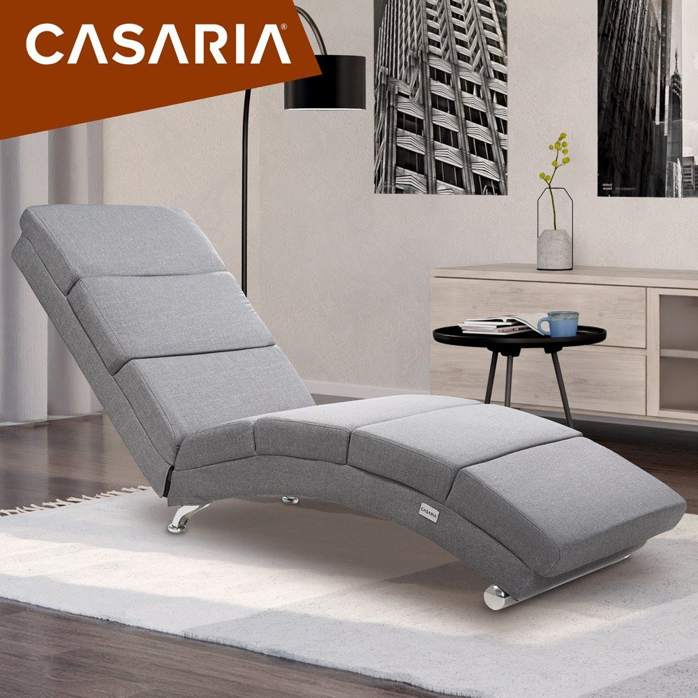 Casaria Relaxliege London, 1 Teile, XXL186x89x55cm Ergonomisch Stoff Gepols günstig online kaufen