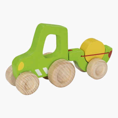 goki Spielzeug-Traktor Traktor mit Anhänger, (packung, 2-tlg), Sehr robust verarbeitet