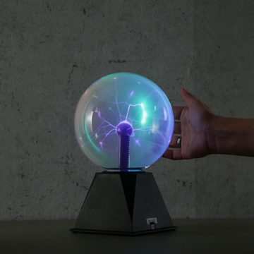 SATISFIRE LED Dekolicht Plasmakugel Plasmaball magisch zuckend bunte Blitz-Show, mehrfarbig / bunt