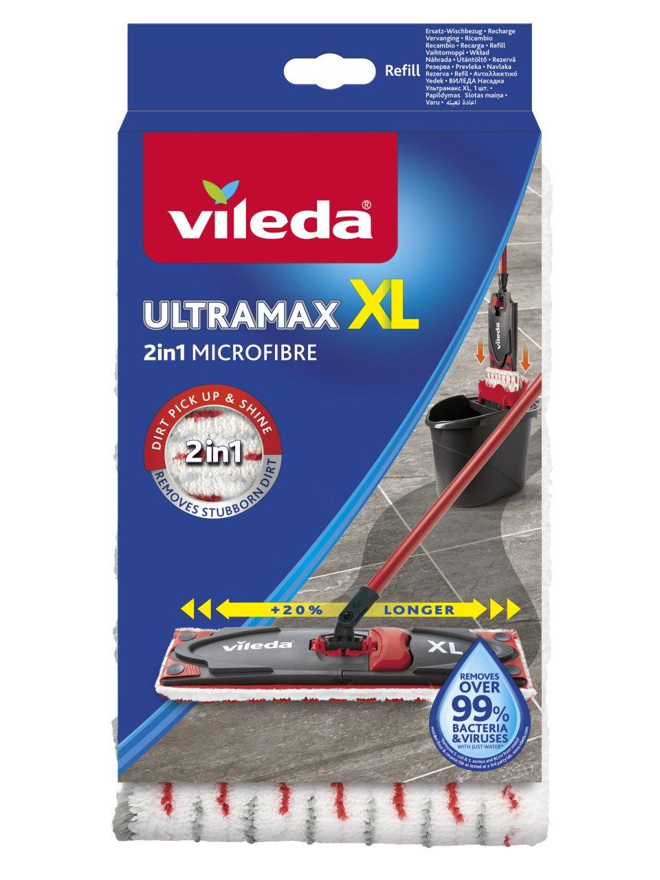 Vileda Wischbezug Ultramax XL 2in1 42 cm Wischbezug