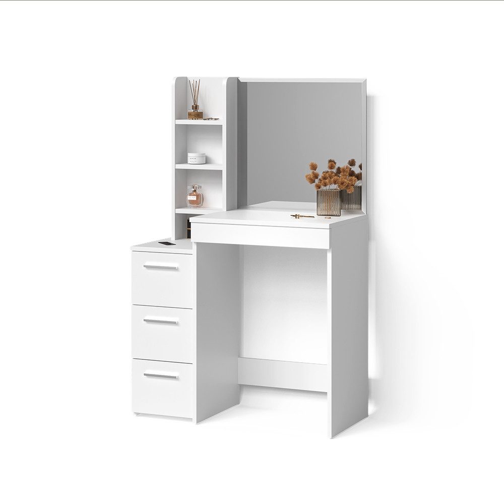 Livinity® Schminktisch Ivera, Weiß, 79.9 cm (1-St)