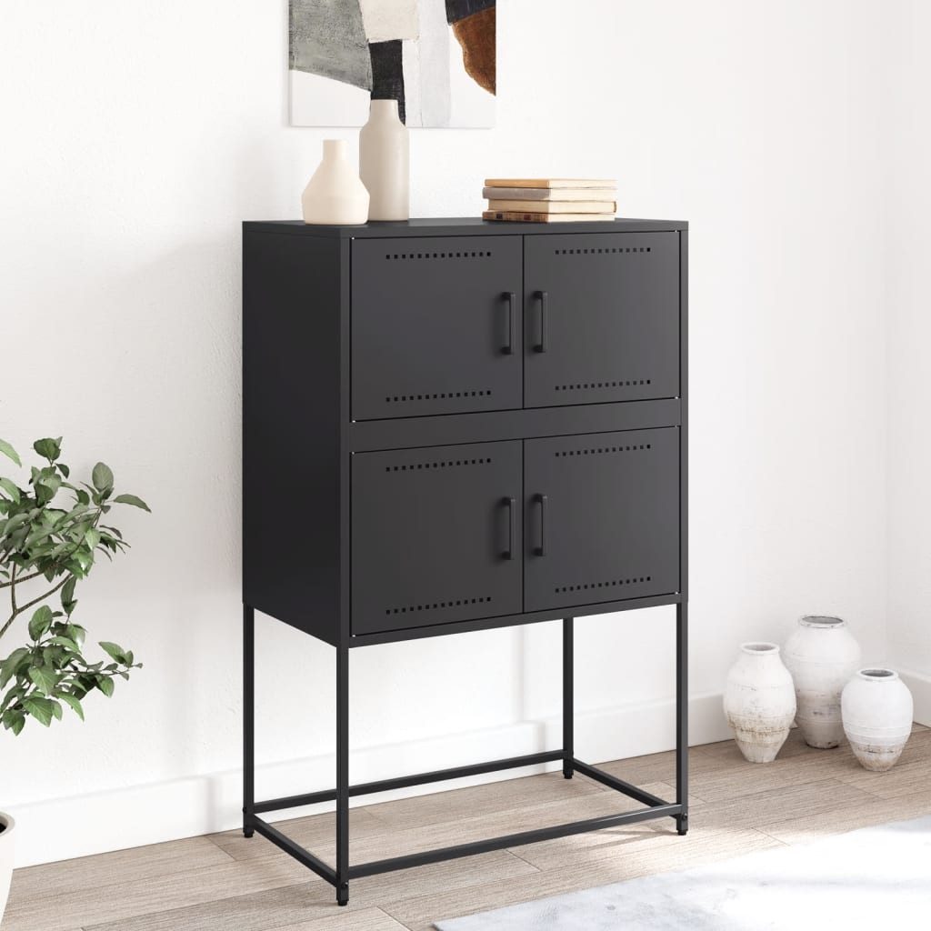 vidaXL Sideboard Sideboard Schwarz 68,5x38,5x107 cm günstig online kaufen