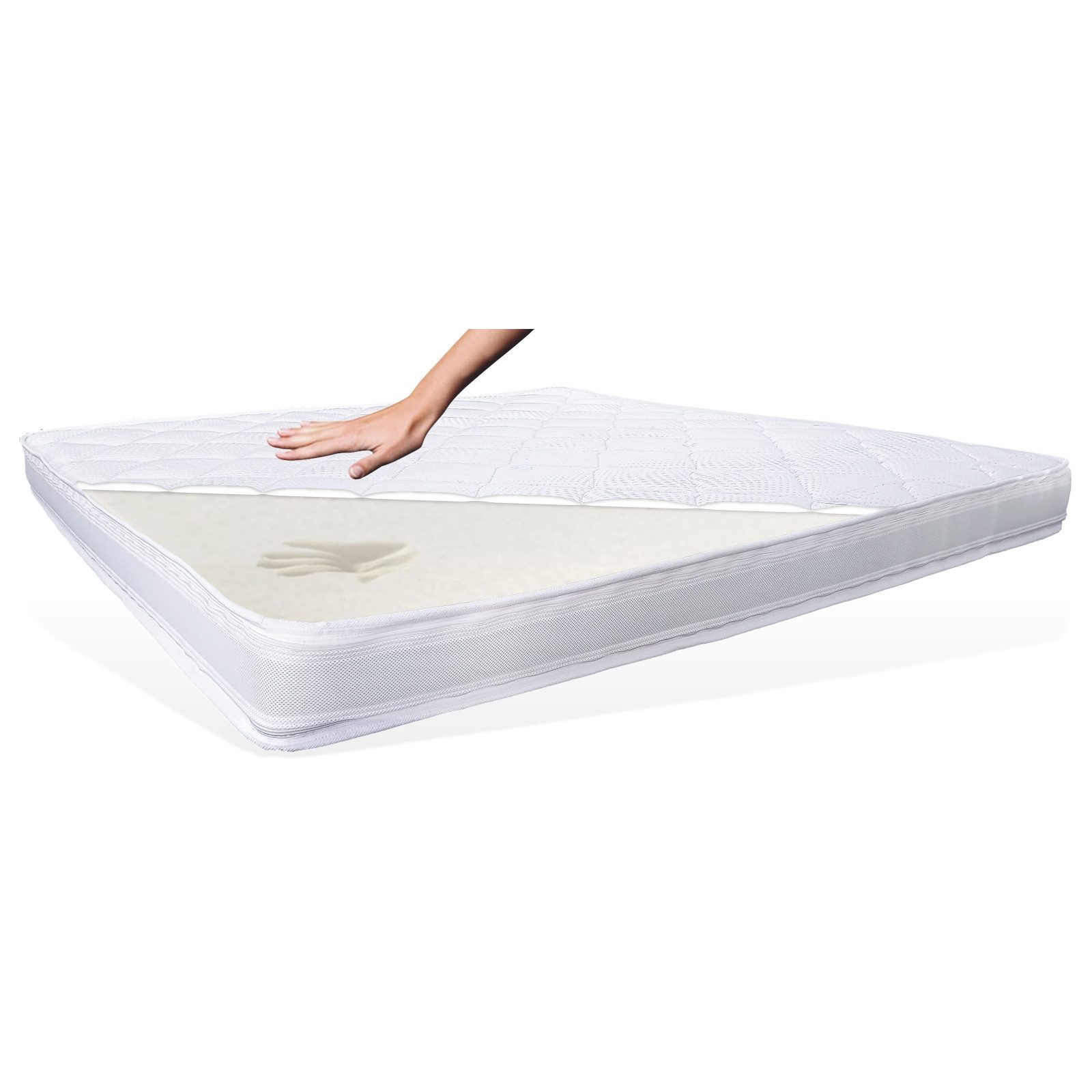 Matratzen Perfekt, Topper Viscotopper TOKIO, 12cm HOCH, mit sehr guter Körpernpassung EXTRA SOFT, 12 cm hoch, Viscoschaum, Topper mit Kern aus viscoelastischem Schaum und umlaufendem Klimaband