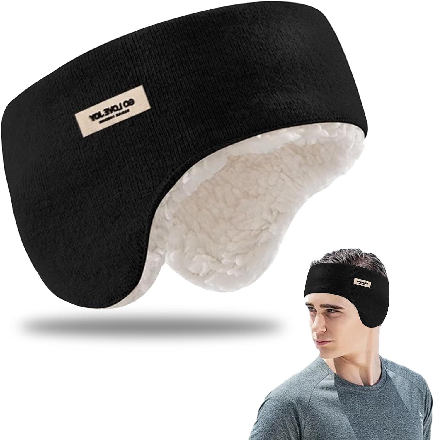 Cachito Ohrenwärmer Winter Ohrenschützer, Stirnband Ohrenschutz, Warmes Earmuffs für Laufen, Yoga, Skifahren, Reiten, Fahrrad, Herren Damen