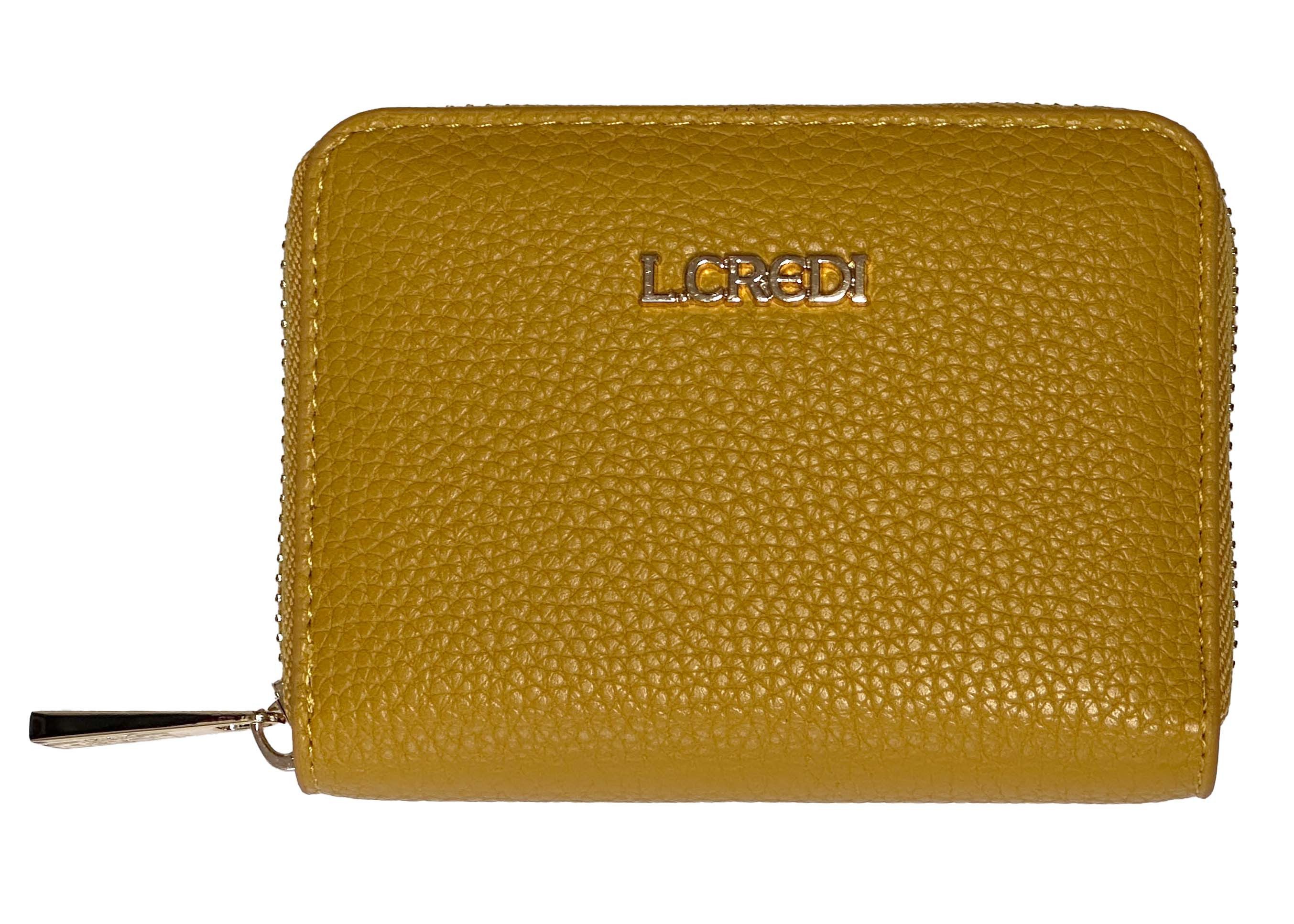 L. CREDI Geldbörse L.CREDI-Damen-Portemonnaie RFID PERLA amber