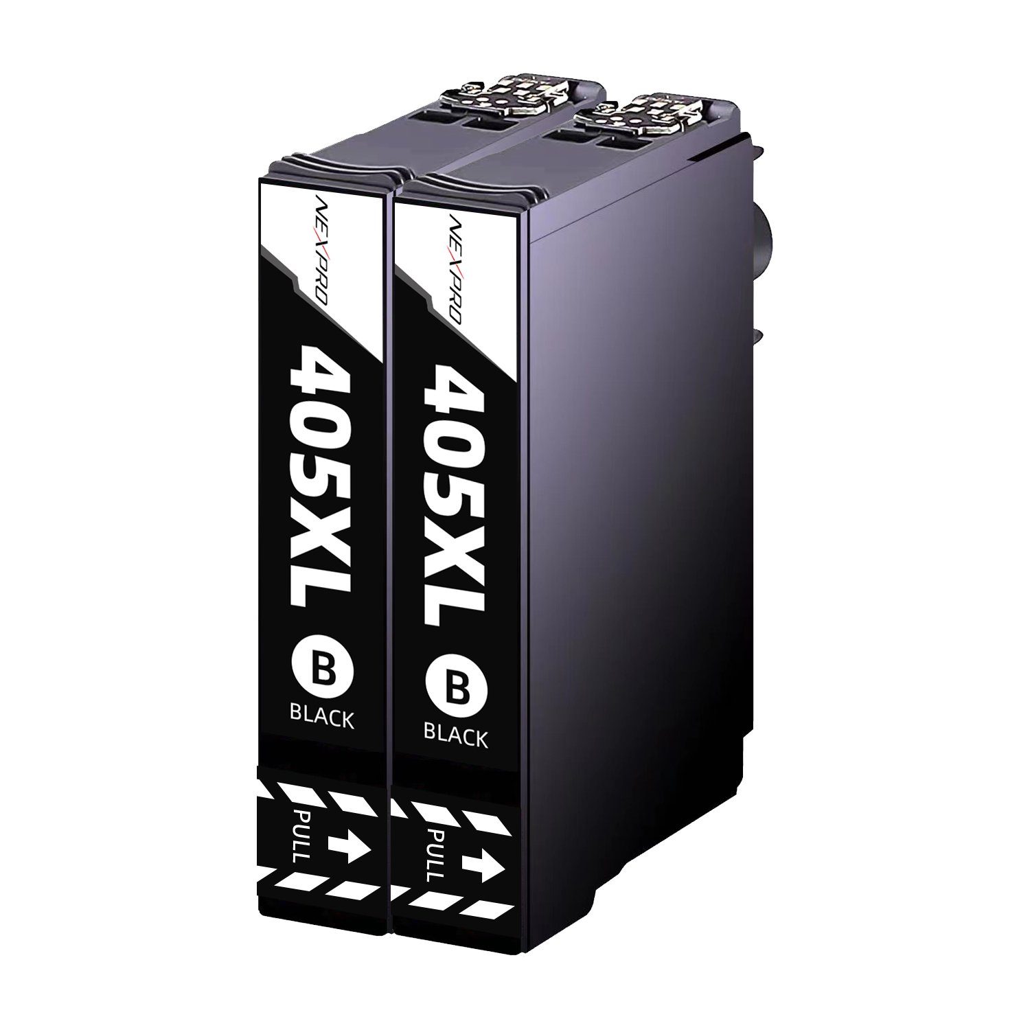 NEXPRO Epson 405XL Druckerpatronen für Pro WF 3820 3825 4830 DWF, 2er Schwarz Tintenpatrone (Packung, Epson 405 XL C13T05G64010 WorkForce Pro WF 4820 3830 4825 7830)
