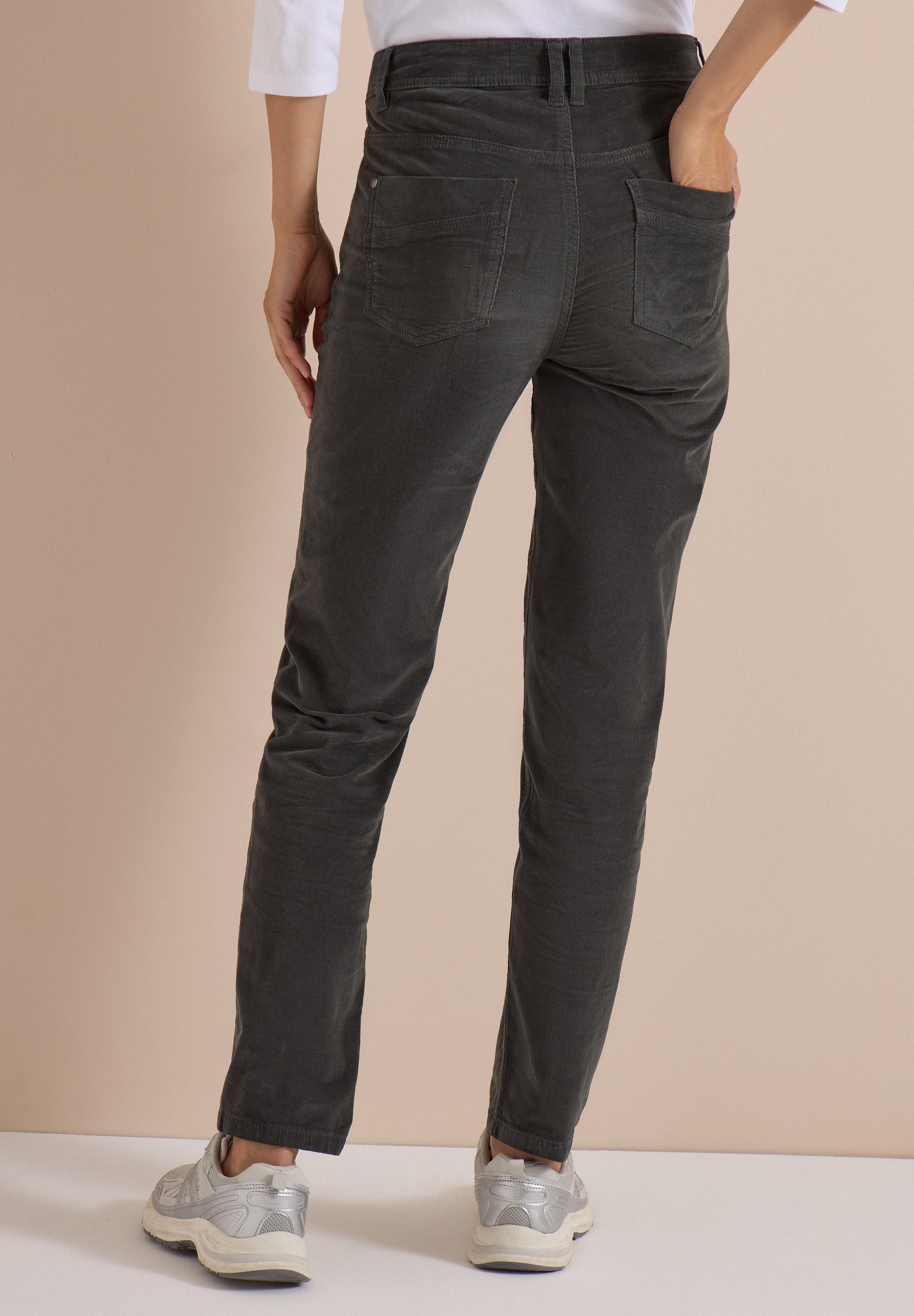 CECIL 5-Pocket-Hose in Cord-Optik