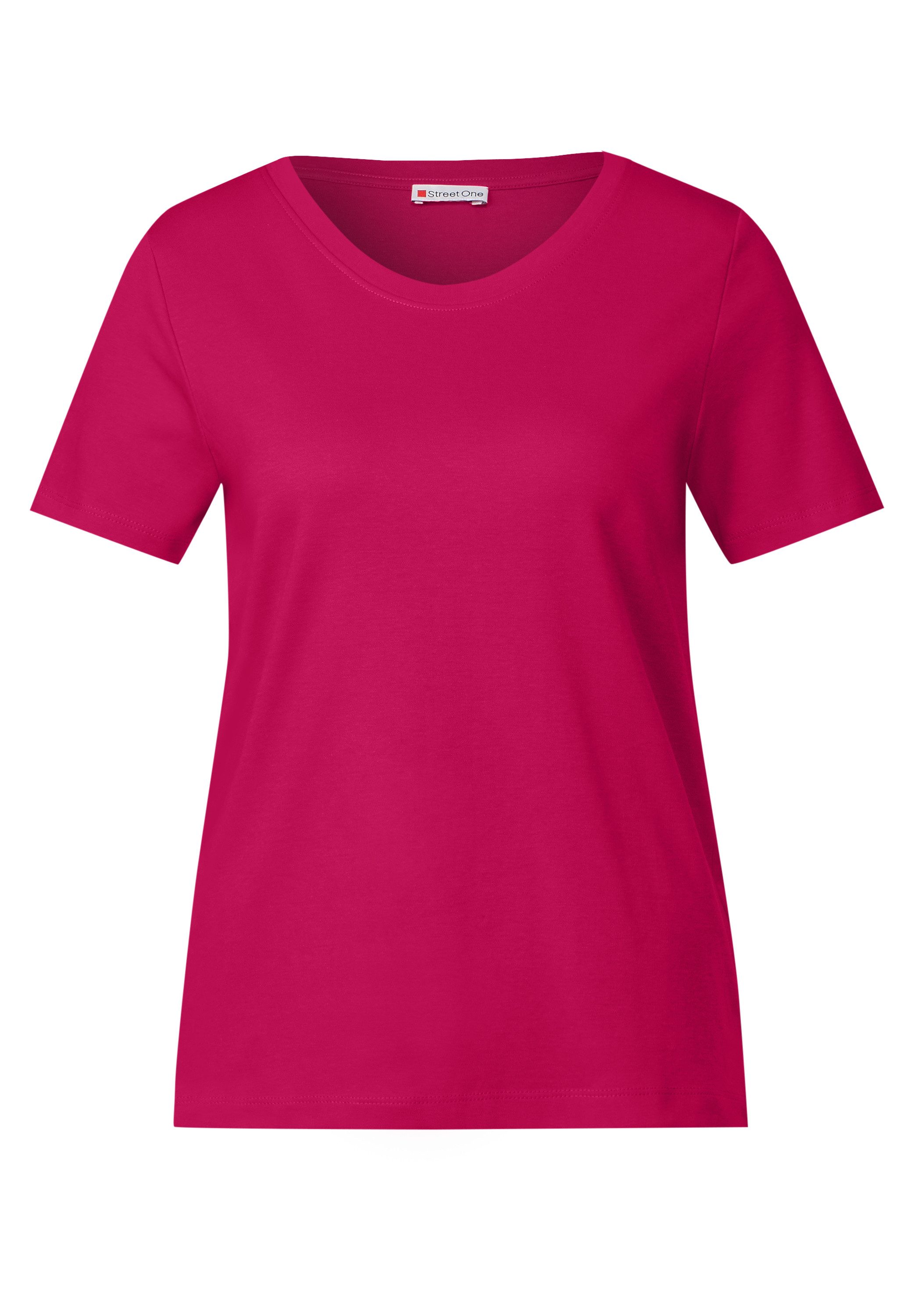 STREET ONE T-Shirt aus reiner Baumwolle