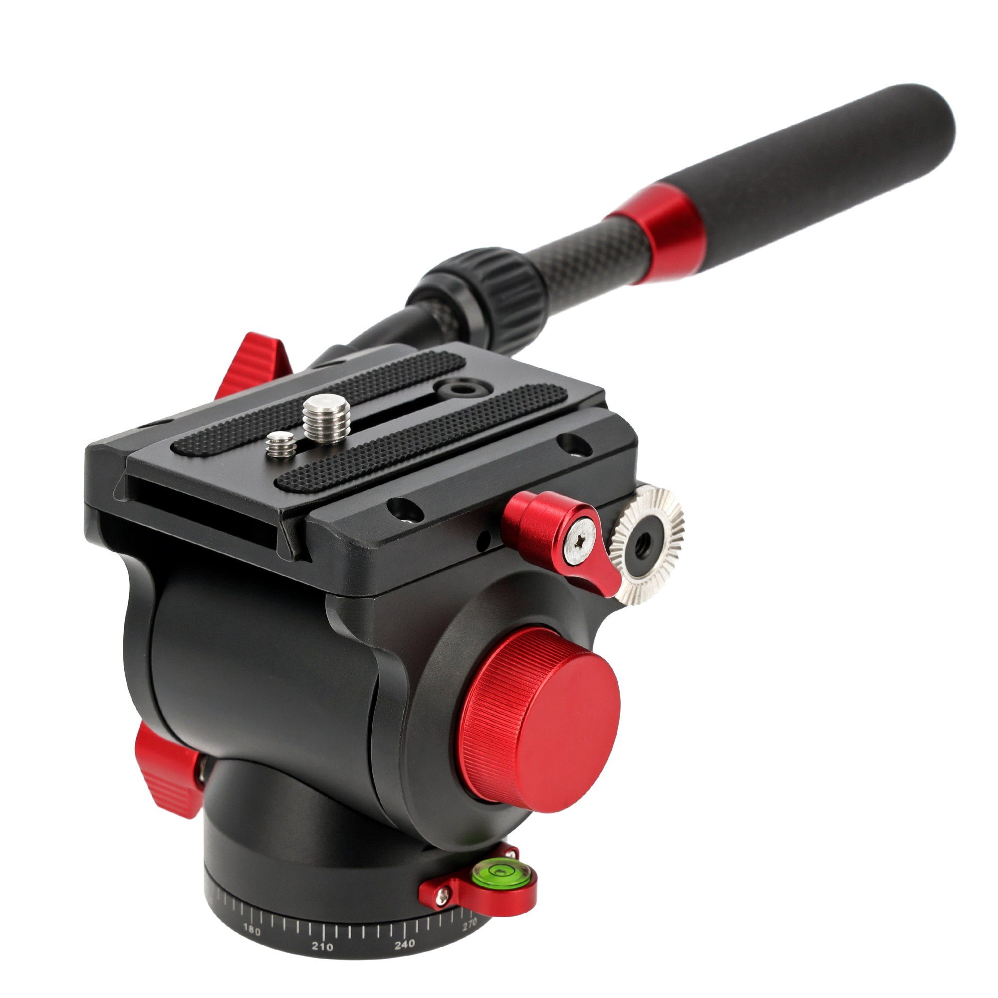 JUSINO Kugelkopf PH-60 II Fluid-Videoneiger variable Führungshebel bis 10kg Tragkraft