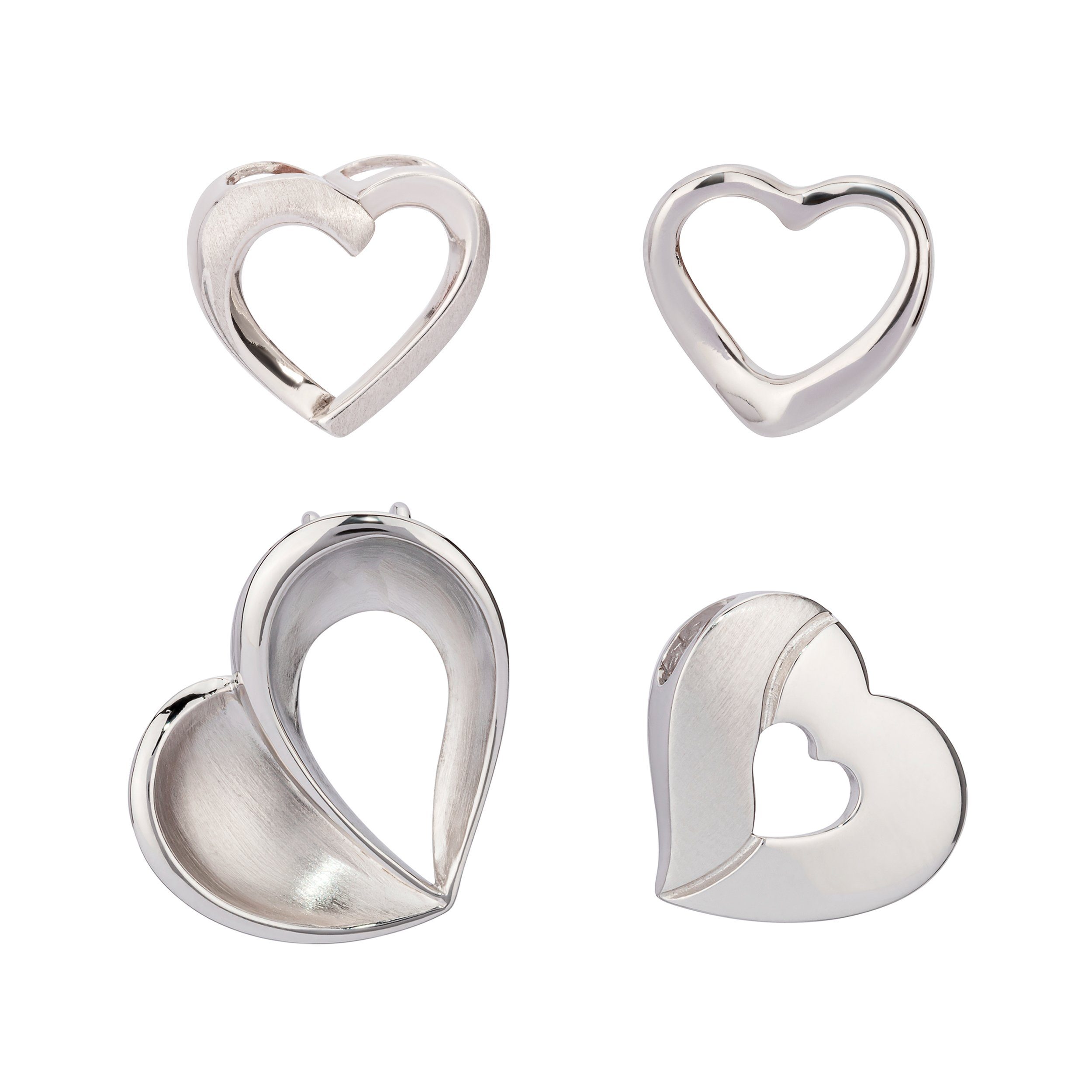 NKlaus Kettenanhänger 13x14mm Durchlauf Kettenanhäner Herz günstig online kaufen