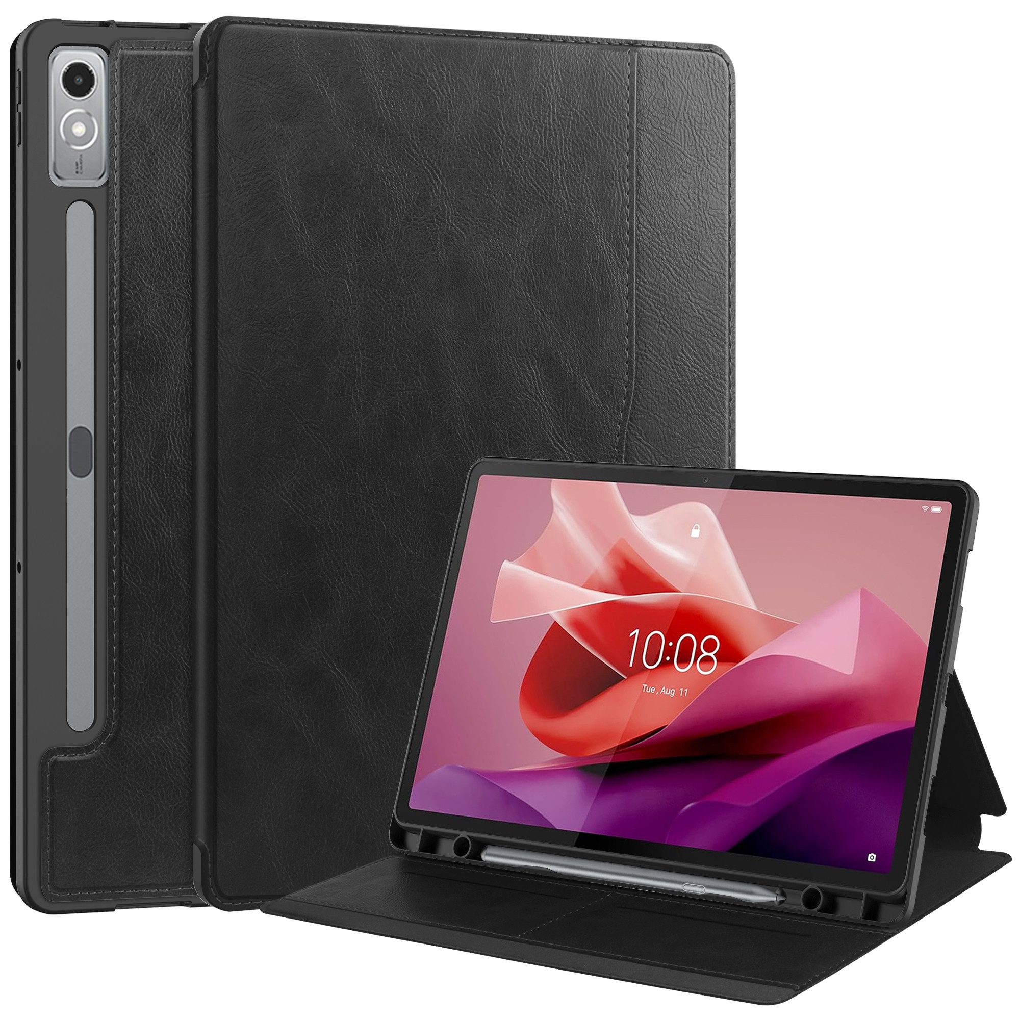Lobwerk Tablet-Hülle Schutzhülle für Lenovo Tab P12 TB370FU Xiaoxin Pad Pro 12.7 Zoll, Wake & Sleep Funktion, Sturzdämpfung, Aufstellfunktion