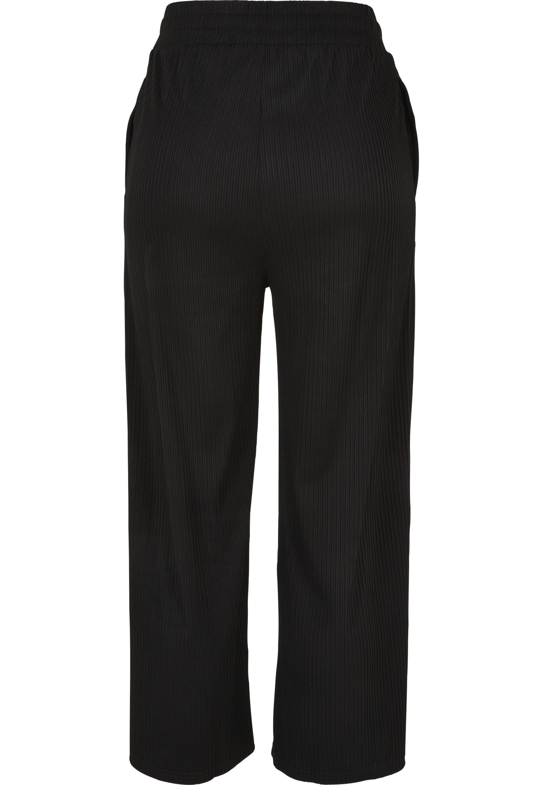 URBAN CLASSICS Culotte Urban Classics Damen Ladies Straight Leg Rib Interlo günstig online kaufen