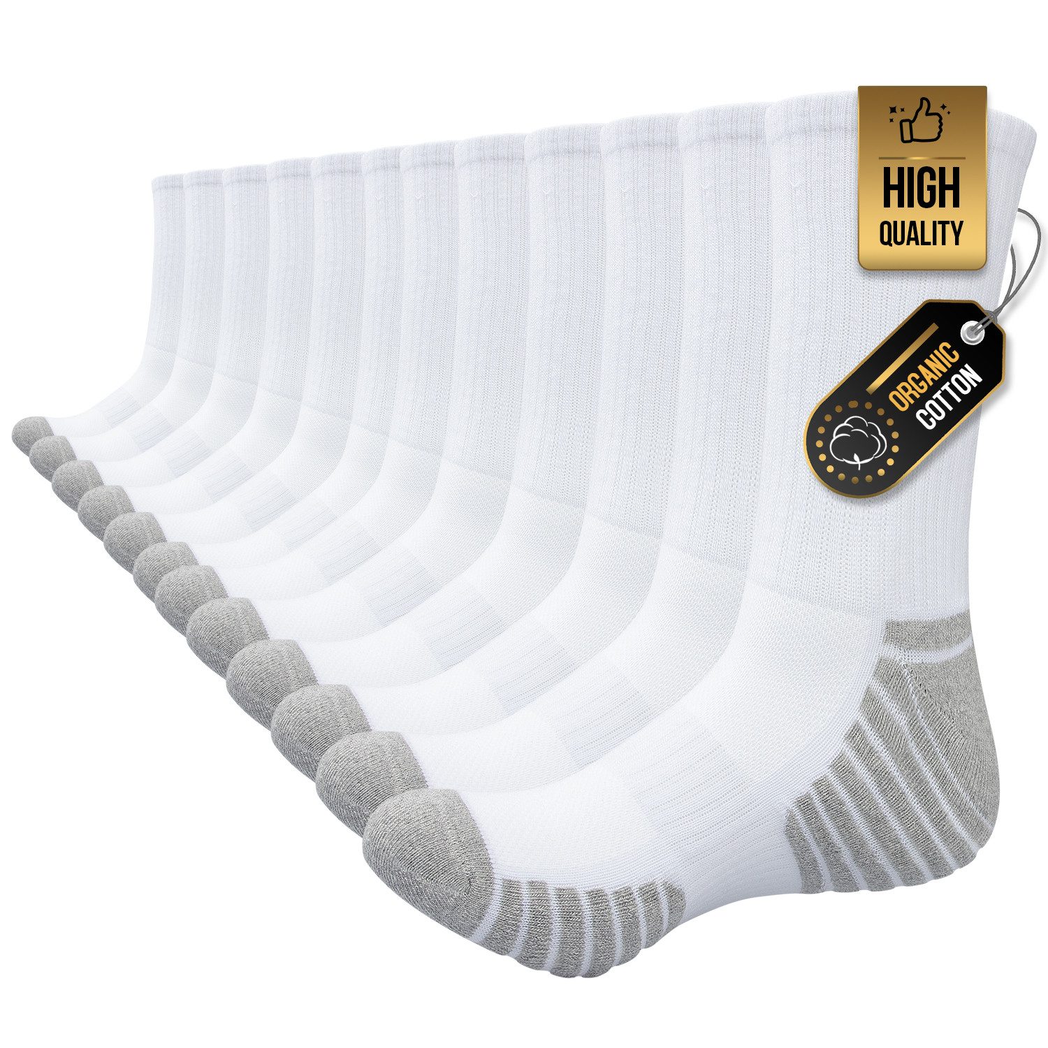 TANSTC Sportsocken Wandersocken Trekkingsocken 6 Paar Damen & Herren Outdoor Socken (Set, 6 Paar Socken im Set) Atmungsaktiv, elastisch, bequem, strapazierfähig, formstabil