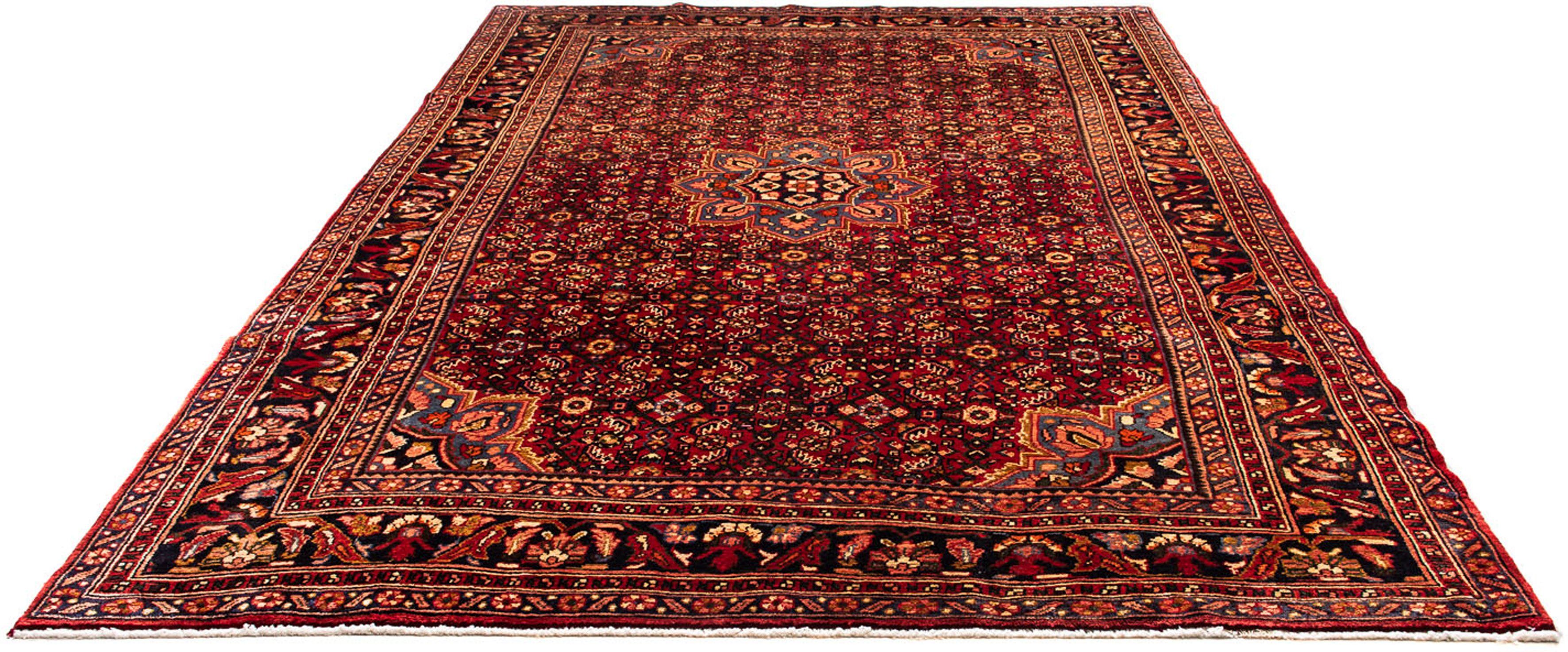 Orientteppich Perser - Nomadic - 299 x 214 cm - dunkelrot, morgenland, rechteckig, Höhe: 10 mm, Wohnzimmer, Handgeknüpft, Einzelstück mit Zertifikat