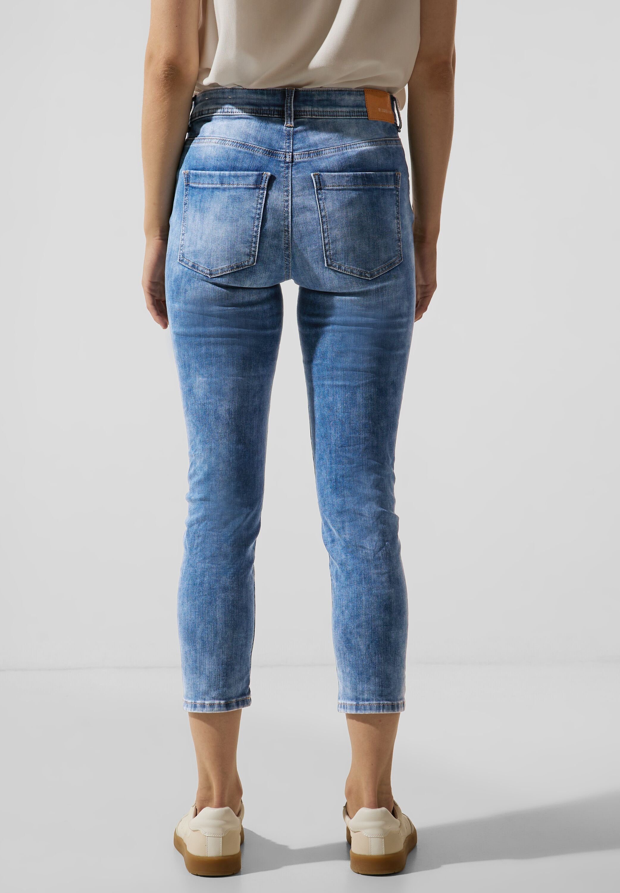 ONE Waist, Slim Skinny-fit-Jeans 5-Pocket-Style, Legs High STREET