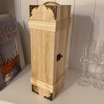 UNUS HOME Weinkiste Weinkiste aus Holz rustikal (1 St., für 1 Flasche), Geschenkbox Weinbox