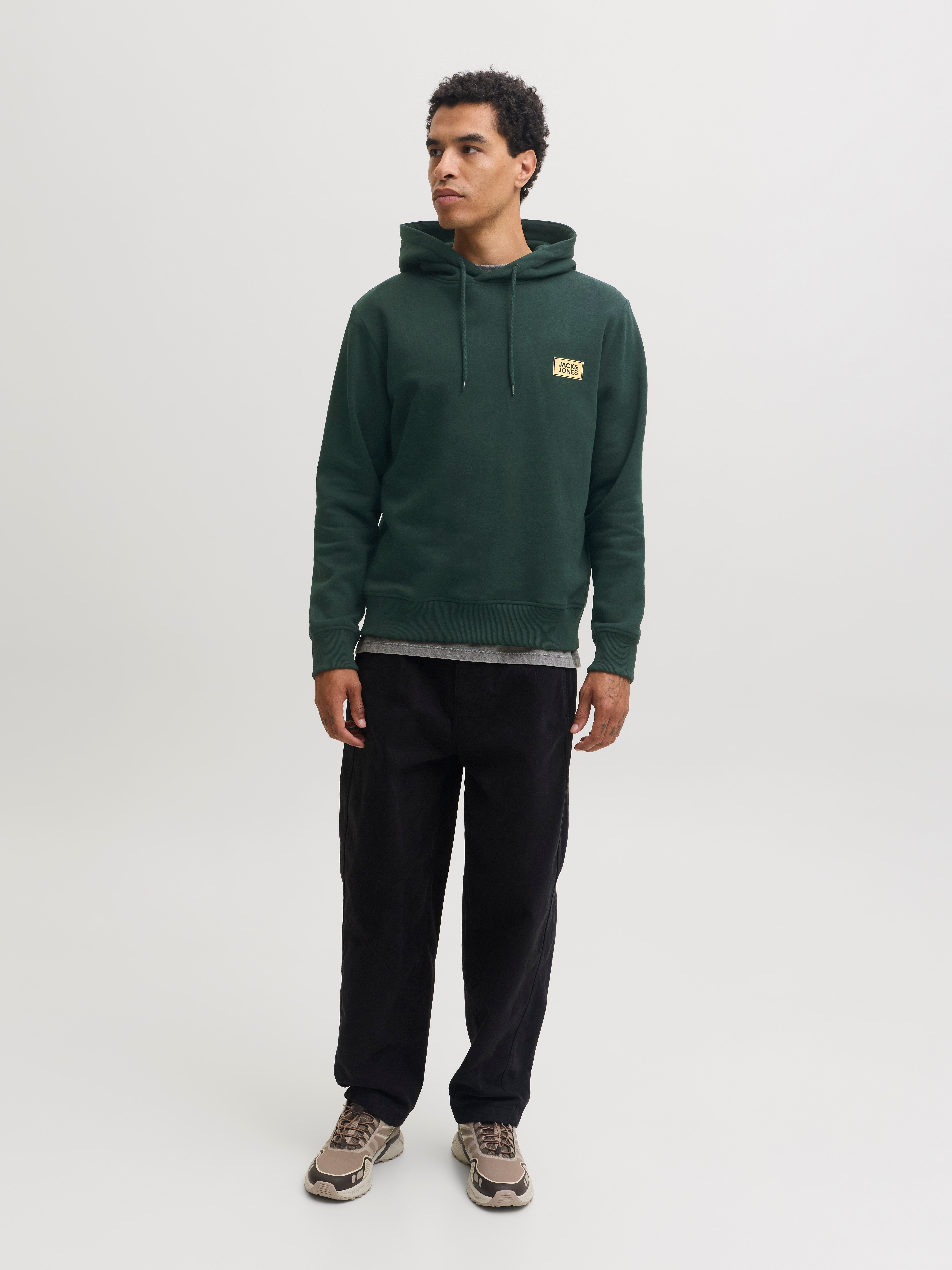 Jack & Jones Kapuzensweatshirt JJRUSH SWEAT HOOD Baumwollmischung, regular fit – Bild 3 von 5