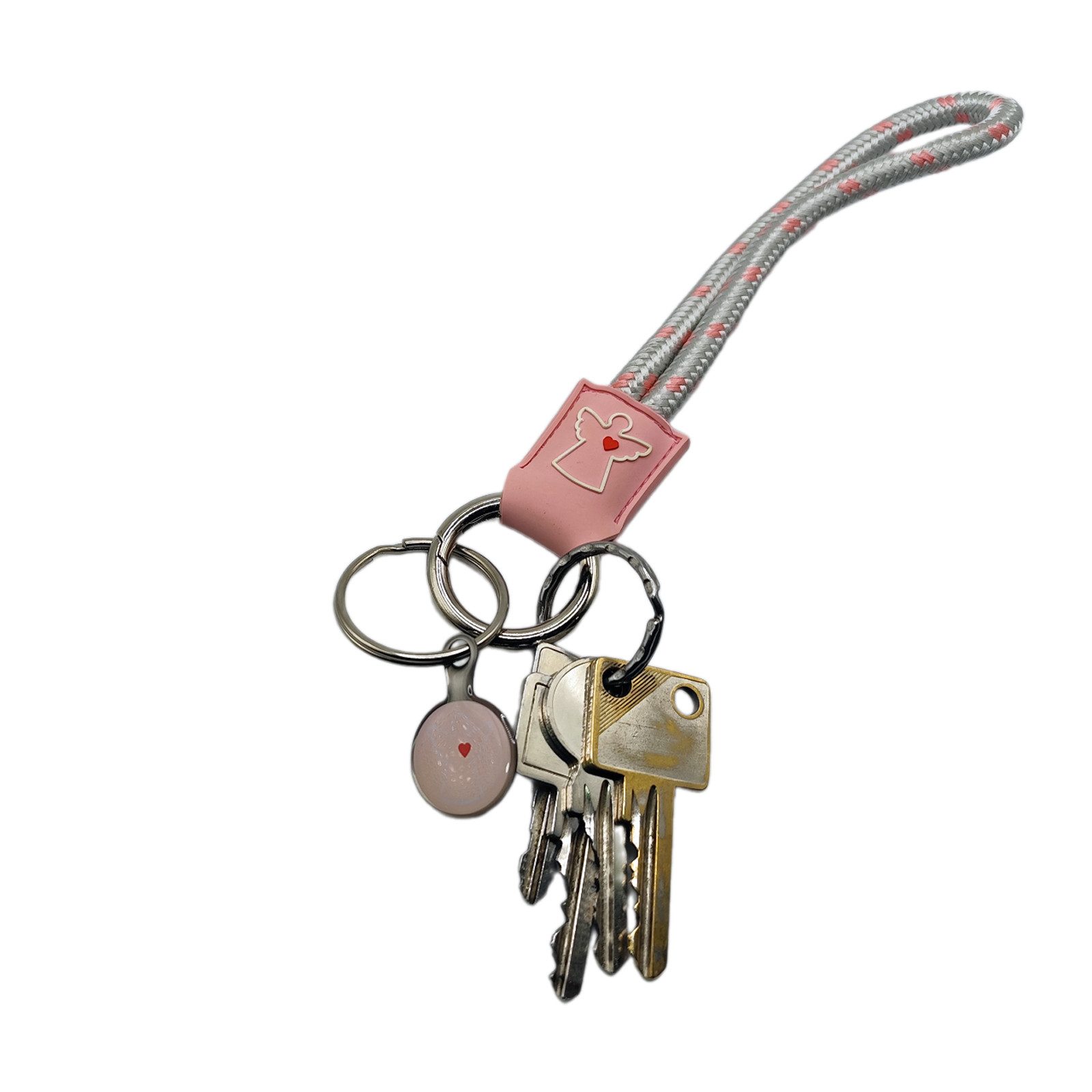 Tanndesign Schlüsselanhänger Schlüsselanhänger Damen Rosa mit Segeltau, Kar günstig online kaufen