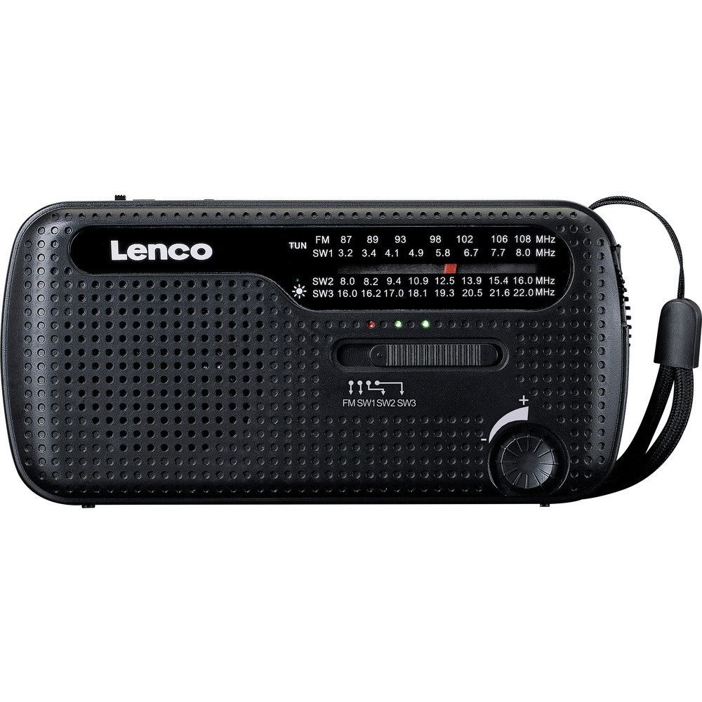 Lenco MCR-113BK Notfallradio Schwarz Radio