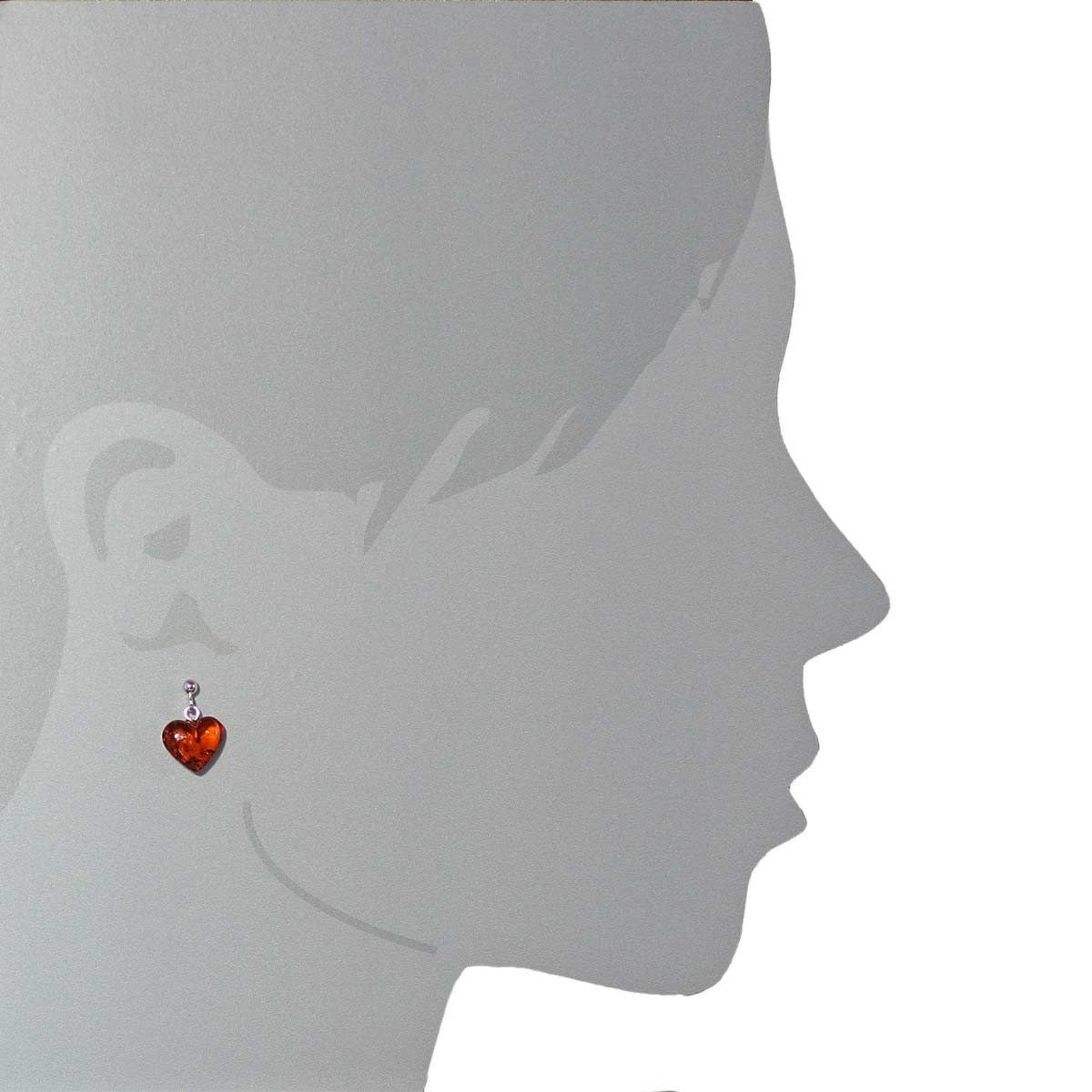 OSTSEE-SCHMUCK Paar Ohrhänger Ostsee-Schmuck Ohrhänger Herz Ohrhänger Herz günstig online kaufen