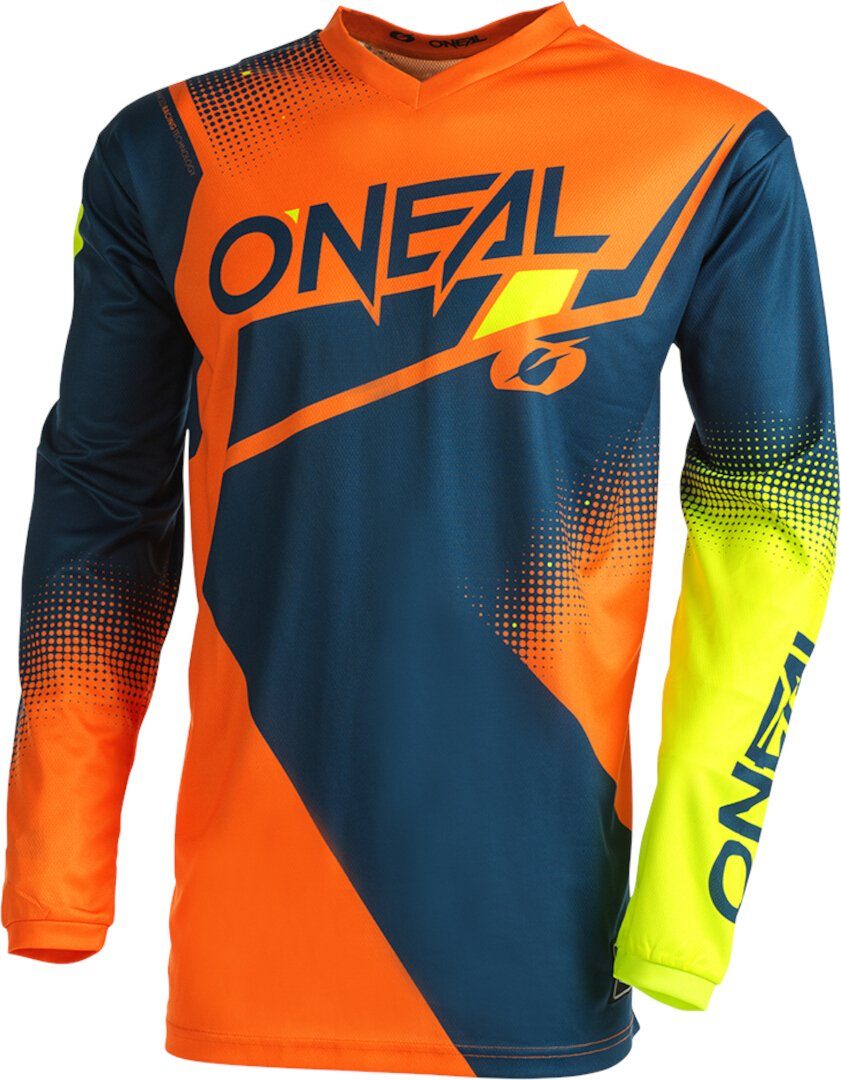 O’NEAL Motorradjacke Element Racewear V.22 Motocross Jersey Blue/Orange
