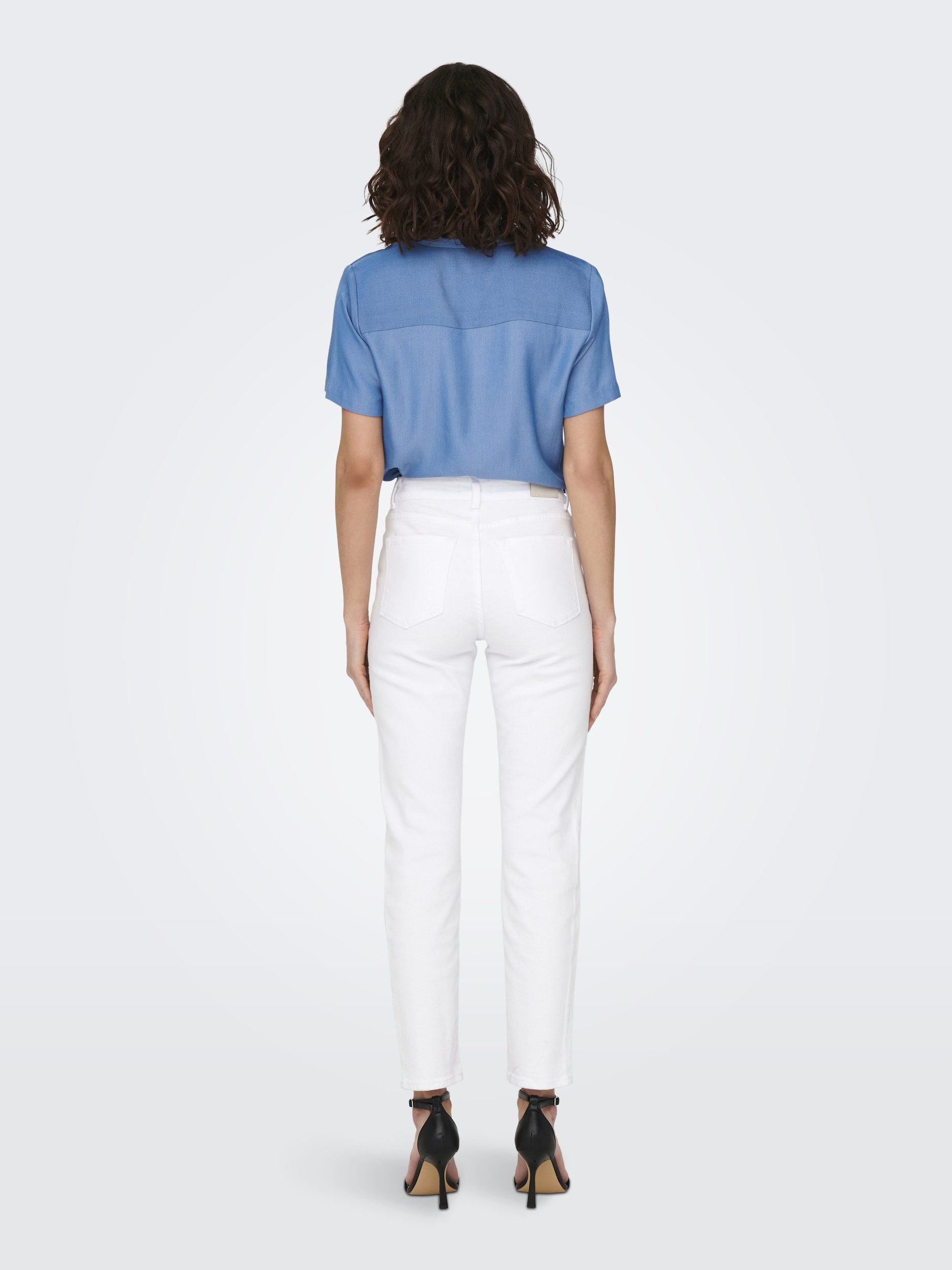 ONLY Bequeme Jeans ONLEMILY STRETCH HW STR ANK DNM