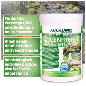 AQUASAN Gartenpflege-Set Lebendiger Gartenteich PLUS, Nachhaltig