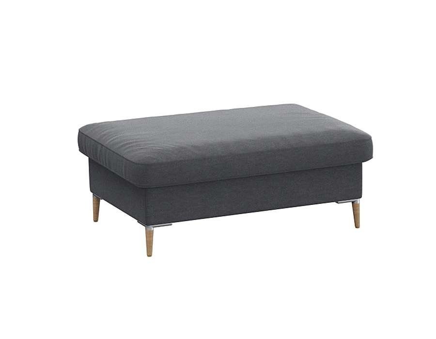 FLEXLUX Pouf Fiore, Kaltschaum, Füße Alu+ Eiche