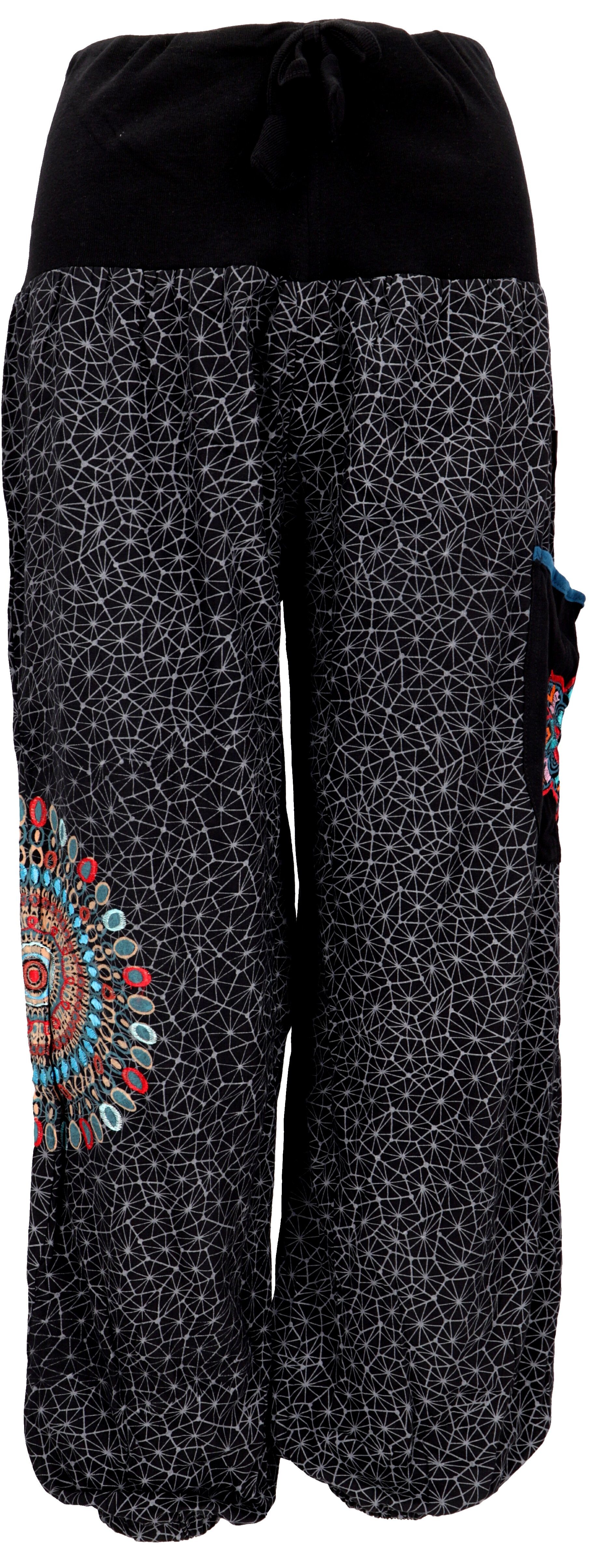 Guru-Shop Relaxhose Weite Pluderhose mit breitem Bund und.. Ethno Style, al günstig online kaufen