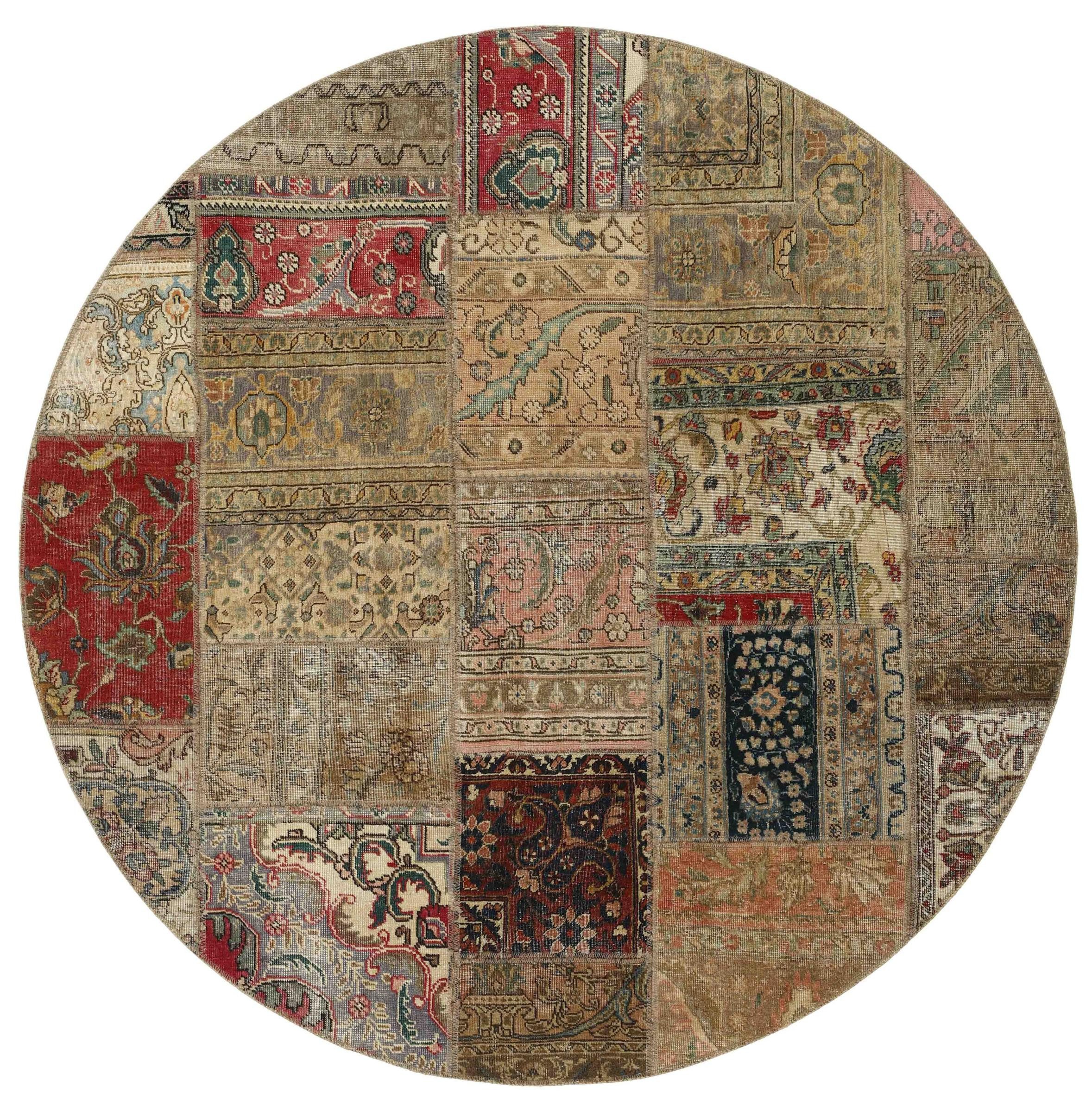 Orientteppich Patchwork 201x201 Handgeknüpfter Moderner Orientteppich /
