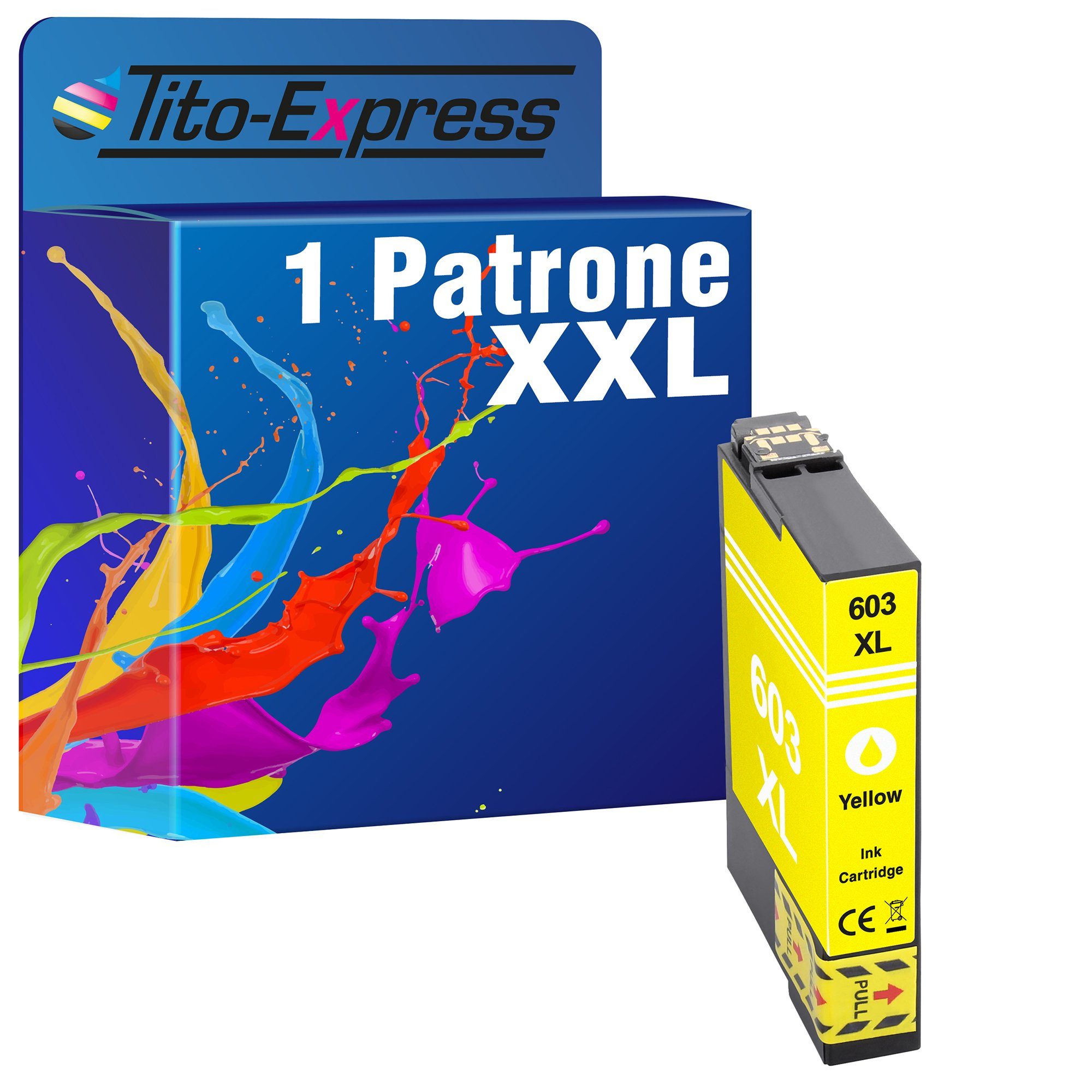 XP-3105 Tito-Express XP-3100 ersetzt 603 603XL XP-2105 (für XL Tintenpatrone XP-4100 XP-2100 Yellow WF-2830 WF-2835) Epson WF-2810