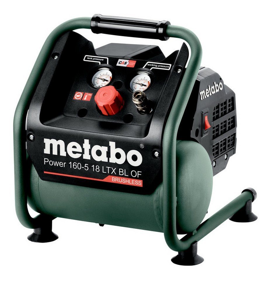 metabo Akku-Handkompressor Power 160-5 18 LTX BL OF, 700 W, 5 l, Akku-Kompressor Ohne Akku im Karton