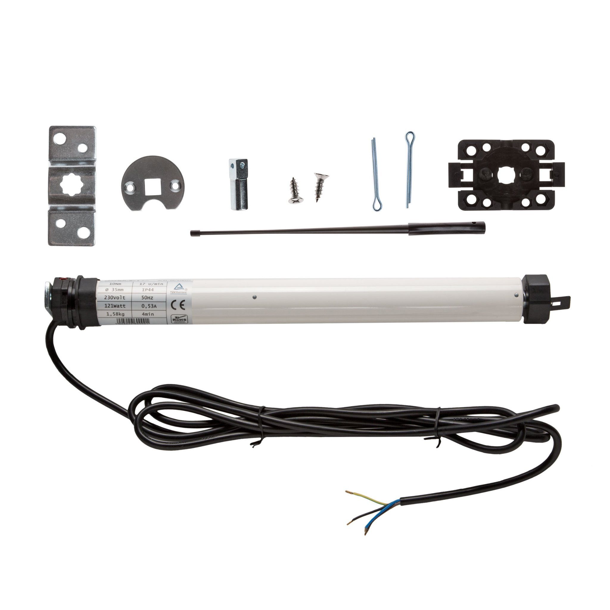 jarolift Rollladenmotor Rollladenmotor SL, SL35 10/17 Mini (10 Nm / SW40 / Kurzantrieb), (Packung, 1 St), 40 mm, 10 Nm