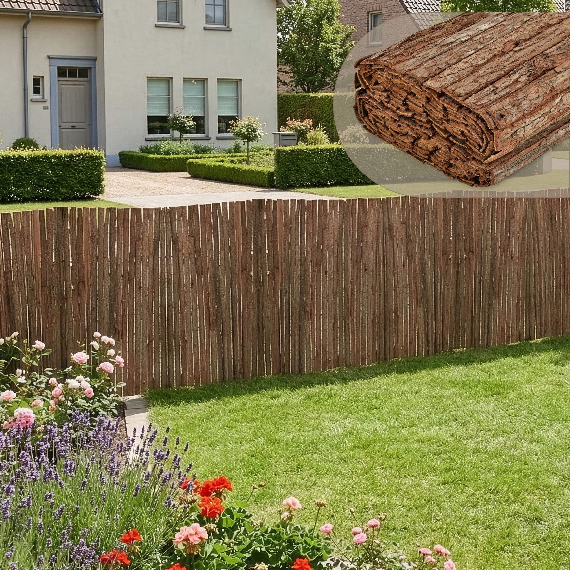 casa.pro Gartenzaun, »Zamora« Rindenmatte 100 x 500 cm