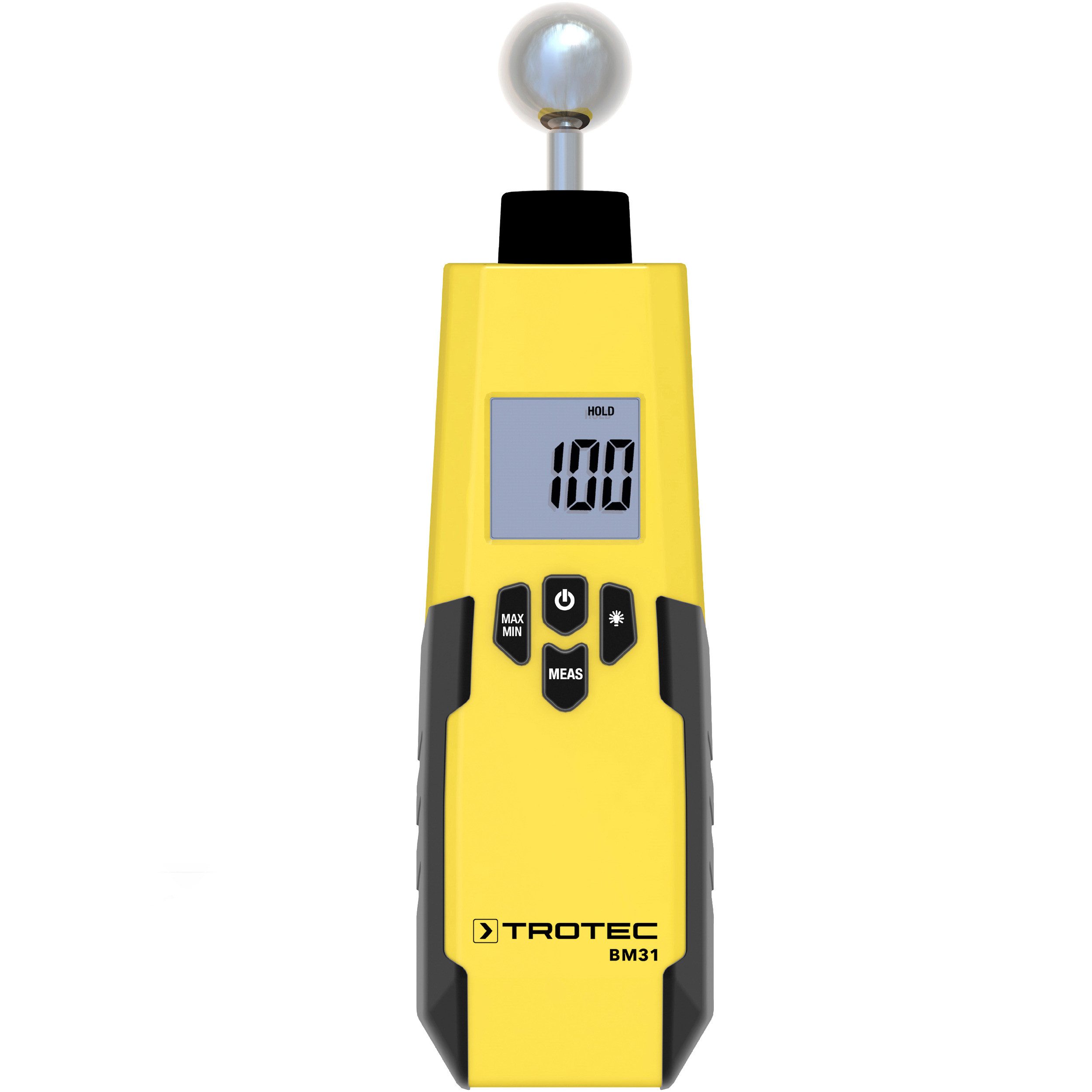 TROTEC Feuchtigkeitsmesser BM31, Feuchteindikator Abschaltautomatik Schimmel Feuchte Wände Innenraum