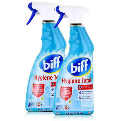 biff biff Hygiene Total Badreiniger 750ml - Stark in Bad & WC (2er Pack) Badreiniger