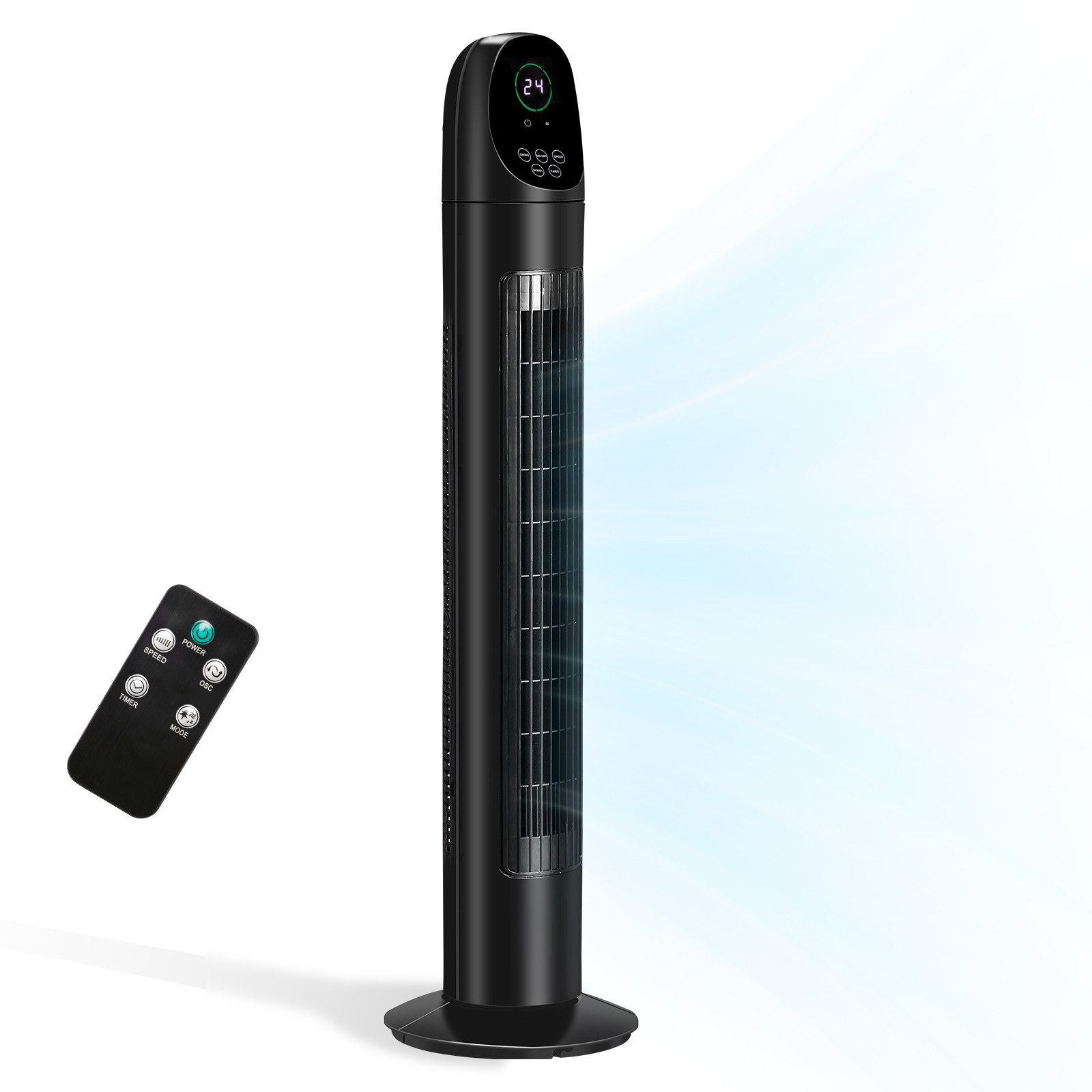 VINGLI Turmventilator mit Fernbedienung & LED-Display, günstig online kaufen