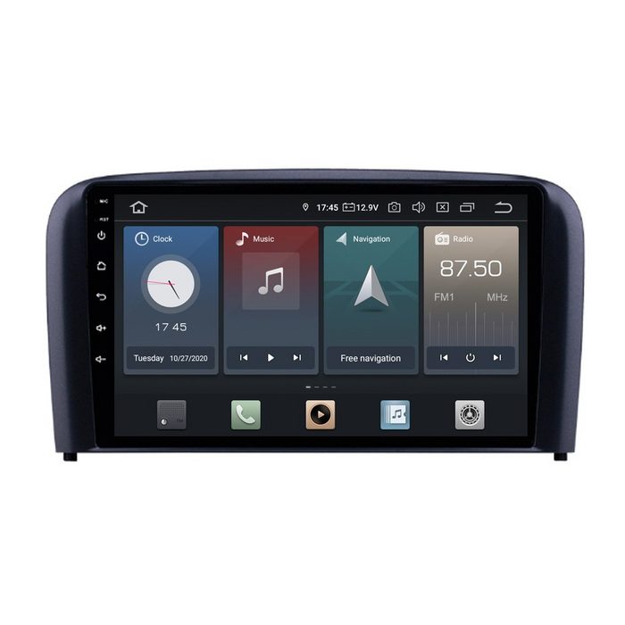 TAFFIO Für Volvo S80 98-06 9" Touch Android Autoradio Bluetooth GPS CarPlay Einbau-Navigationsgerät