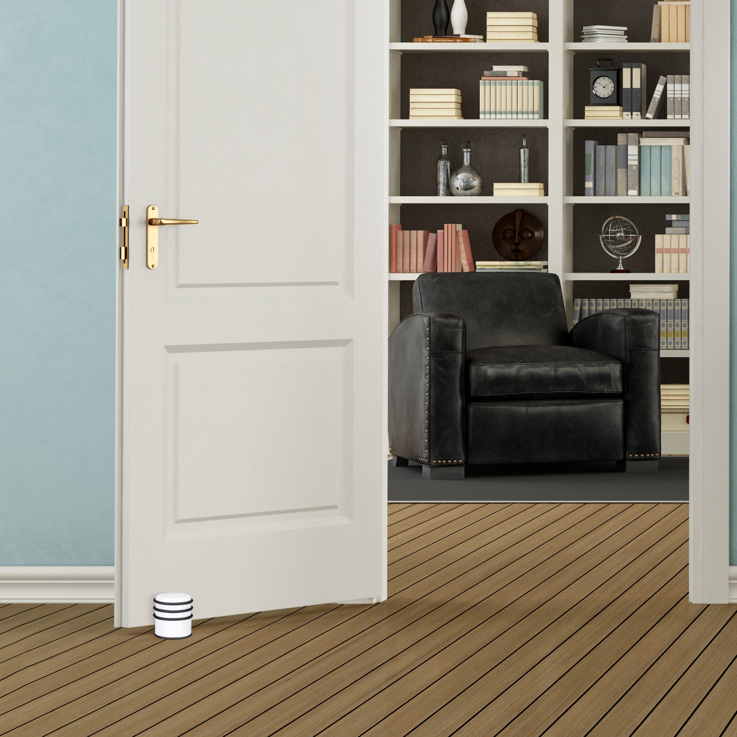 relaxdays Türstopper mit Gummiringe, weiß günstig online kaufen